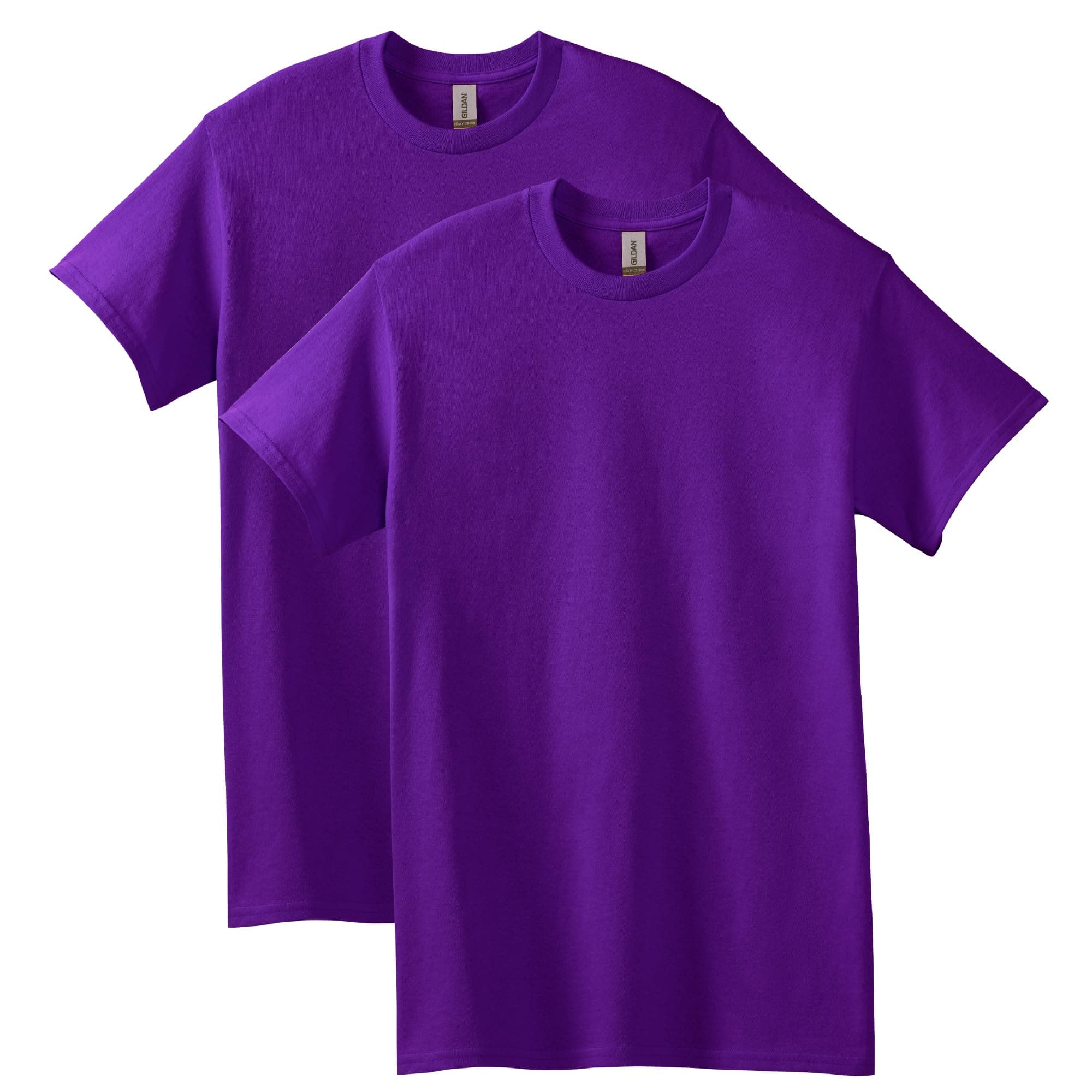 Gildan Adult Heavy Cotton T-Shirt, Style G5000, Purple, X-Large