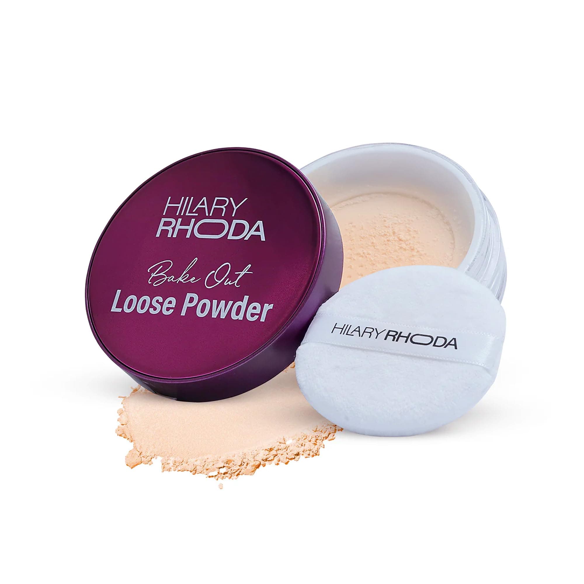 Hilary Rhoda Bake Out Loose Powder | Setting Loose Powder for Face | Matte Finish & Lightweight Loose Powder | Hides Imperfections | Oil Control Formula | 10gm