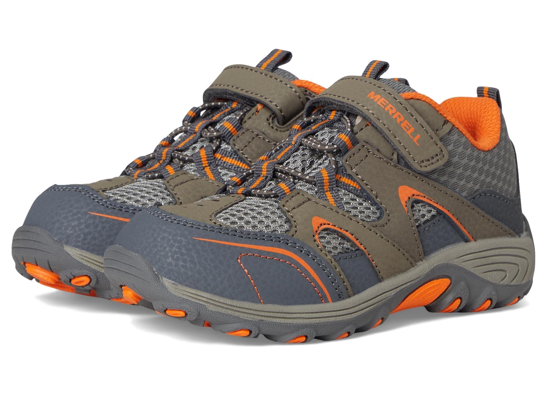 Merrell Trail Chaser Hiking Sneaker, Gunsmoke, 8 Wide US Unisex Little_Kid