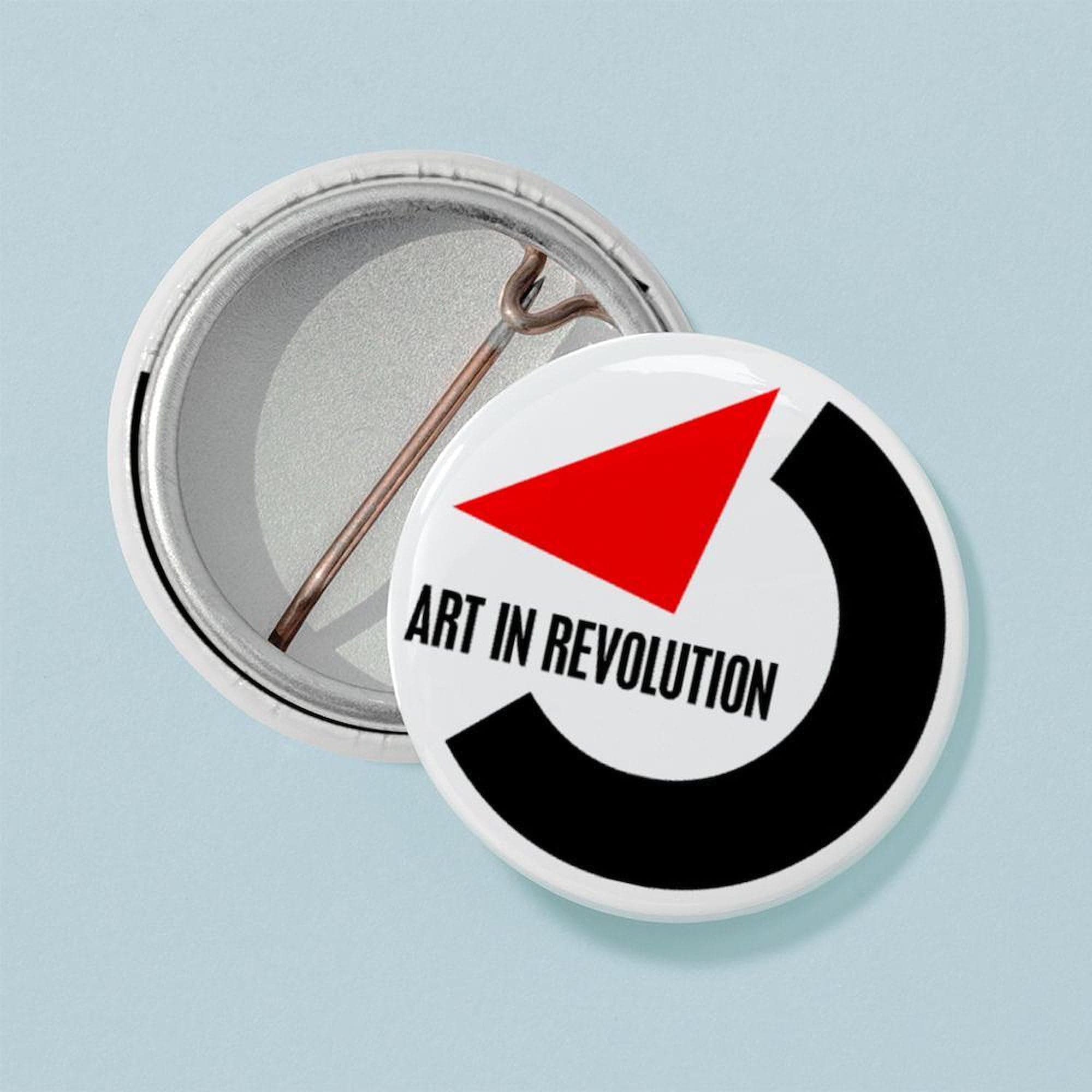 CafePress Art In Revolution 1" Round Mini Button, White, One Size