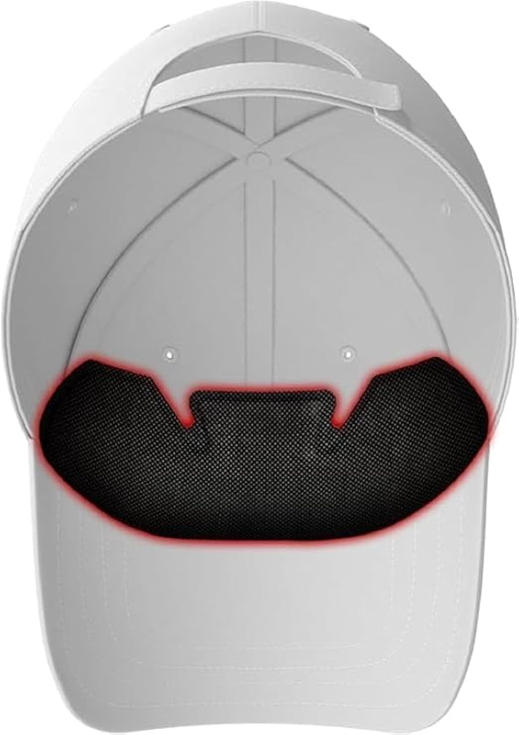 No Sweat Adult Unisex Golf Hat - White Baseball Cap with Moisture Wicking, Quick Dry, Sun Protection, Lightweight - 6-Pack