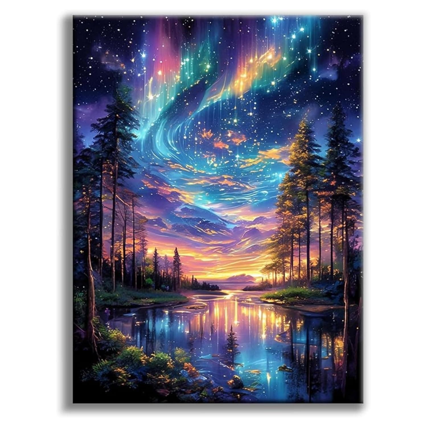Flavizo Diamond Painting Kit 30x40cm | 5D DIY Gem Art & Craft Set with Canvas, Tools & Colorful Rhinestones | Creative Gift for Girls Under 500, Adults & Kids | Wall Décor Stationery Hobby Kit