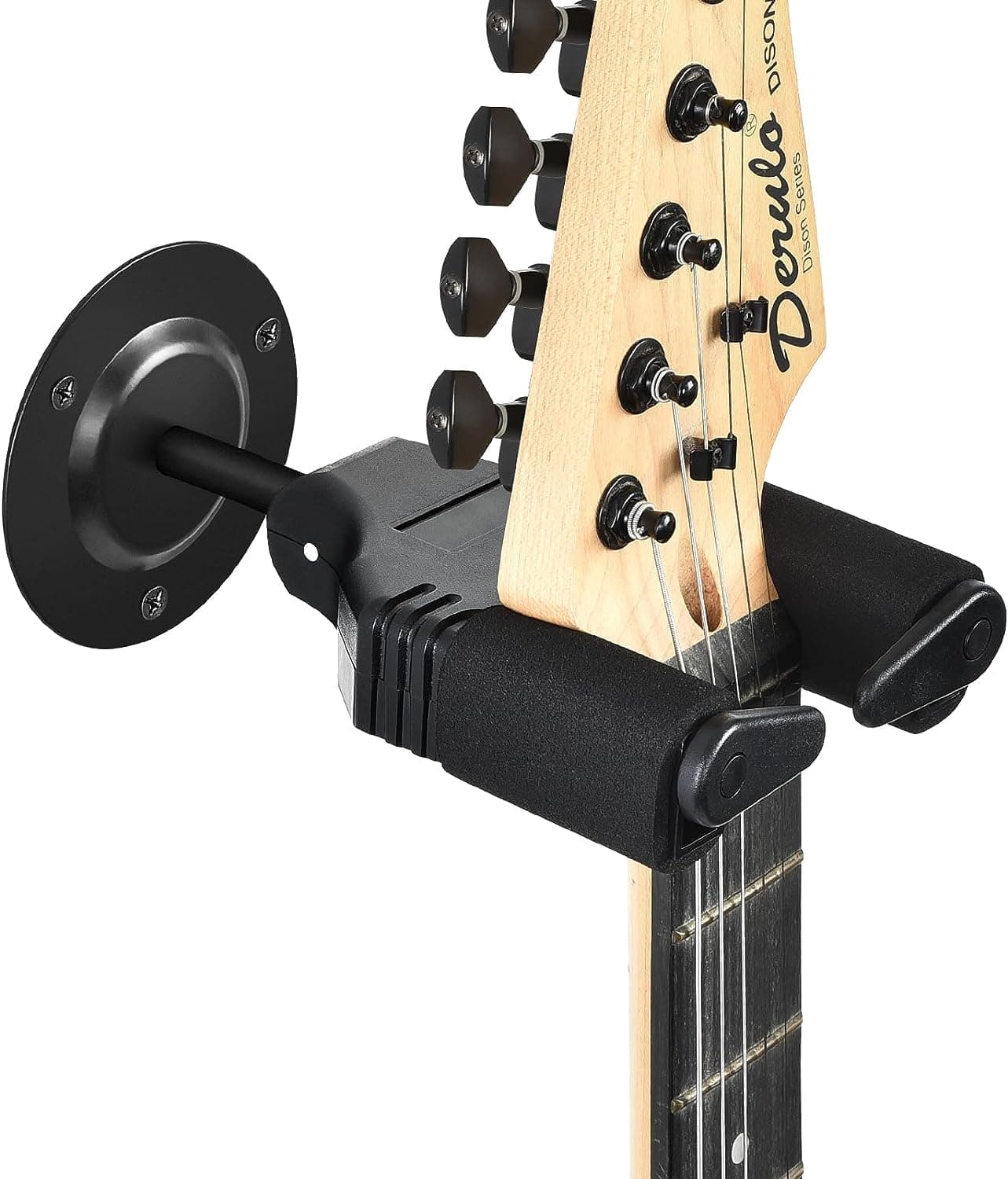 TechnoBuyers Auto Lock Wall Mount/Stand/Hook With Metal base for Electric and Acoustic Guitars