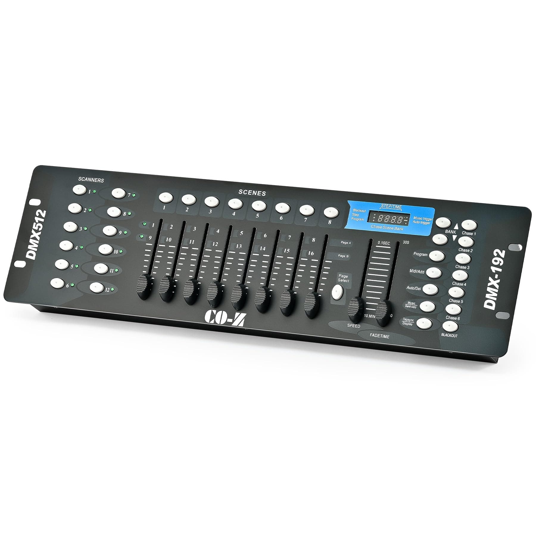 CO-Z 192 Dmx 512 Stage Corded Electric Dj Light Hid Controller Lighting Party Pub Night Club Dj Ktv Moving Heads, Black