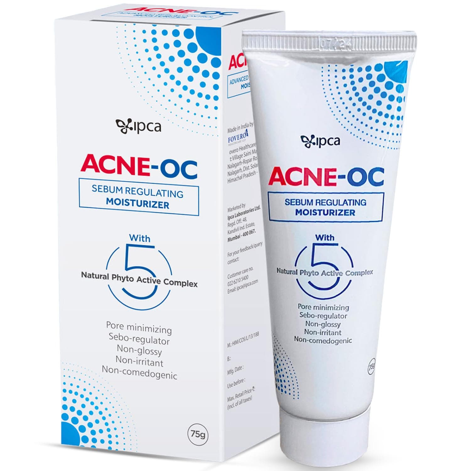 ACNE-OC Moisturiser for Oily & Acne-Prone Skin, 75g, 5 Phyto Active Complex