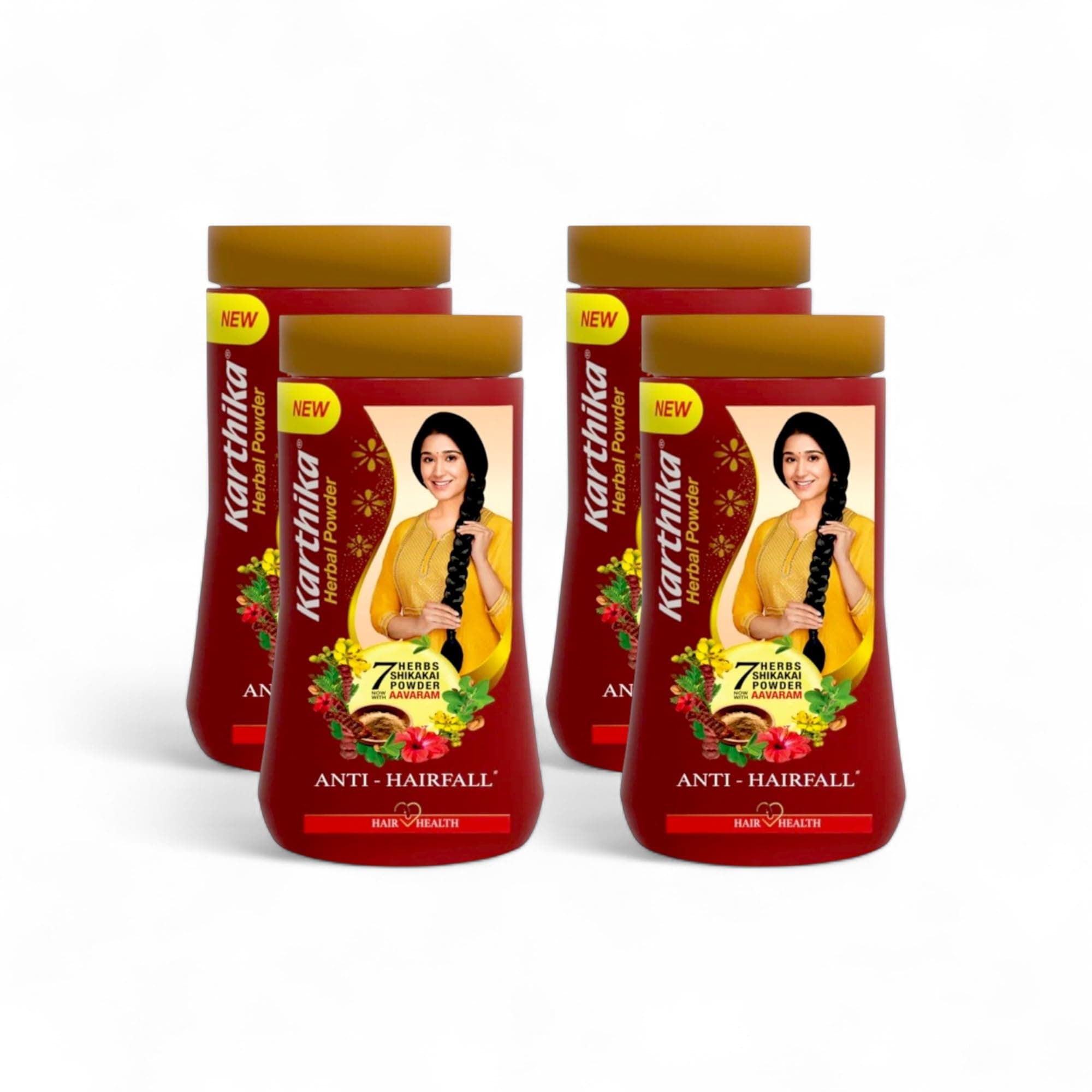 Karthika Shikakai Powder, 180gm (Pack of 4)