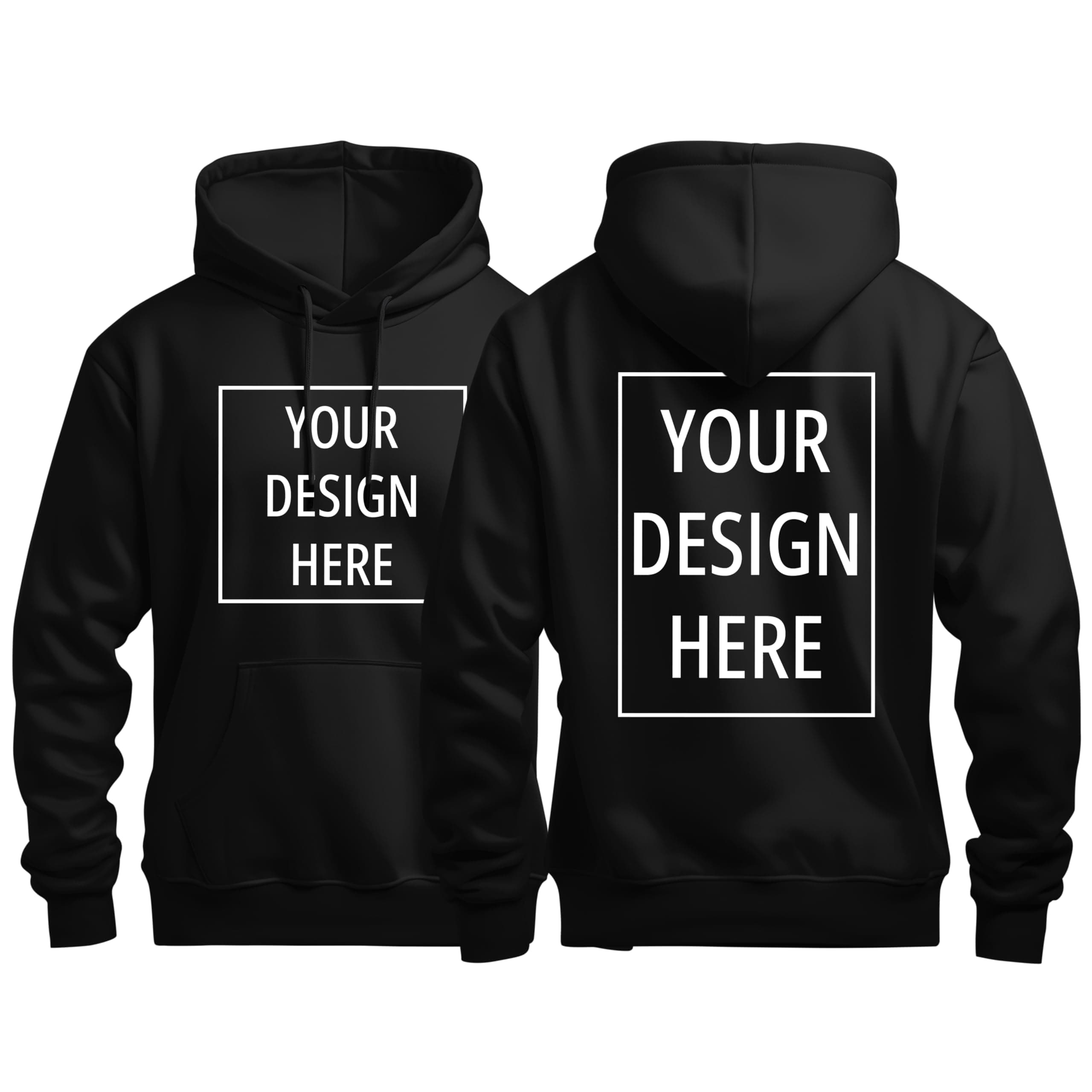 Peppyzone Customized Cotton Hoodie for Men & Women | Custom Personalised Hoodies with Logo, Photo or Text | Custom Front and Back Print Hoodie | Design Your Own Hoodies Unisex