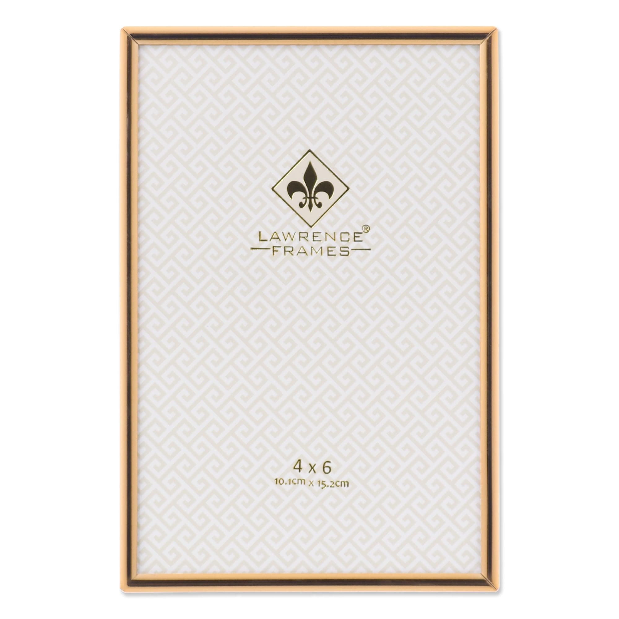 Lawrence Frames 4x6 Simply Gold Metal Picture Frame