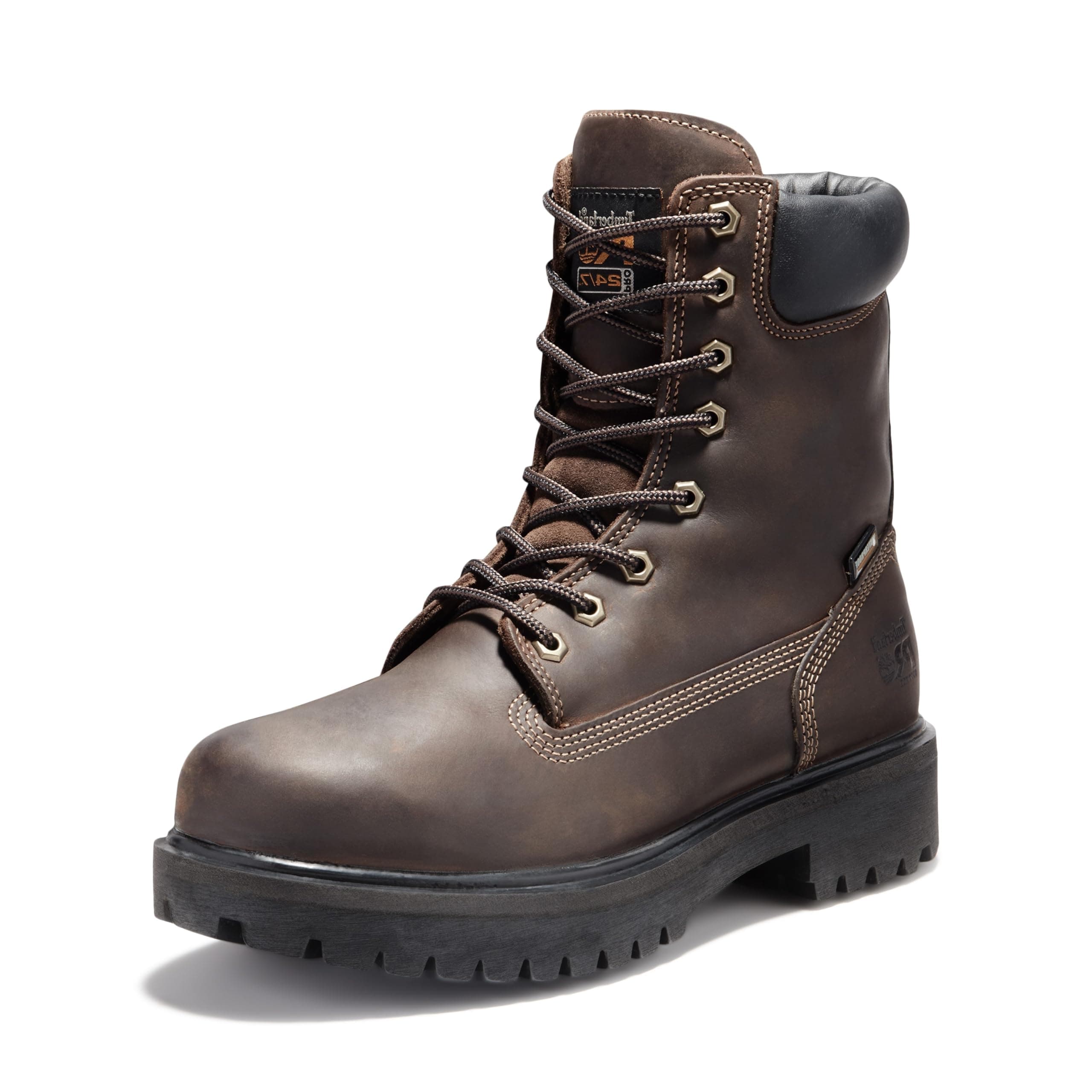 Timberland PRO mens Direct Attach 8 Inch Soft Toe Insulated Waterproof Industrial Work Boot, Brown-2024 New, 10 Wide