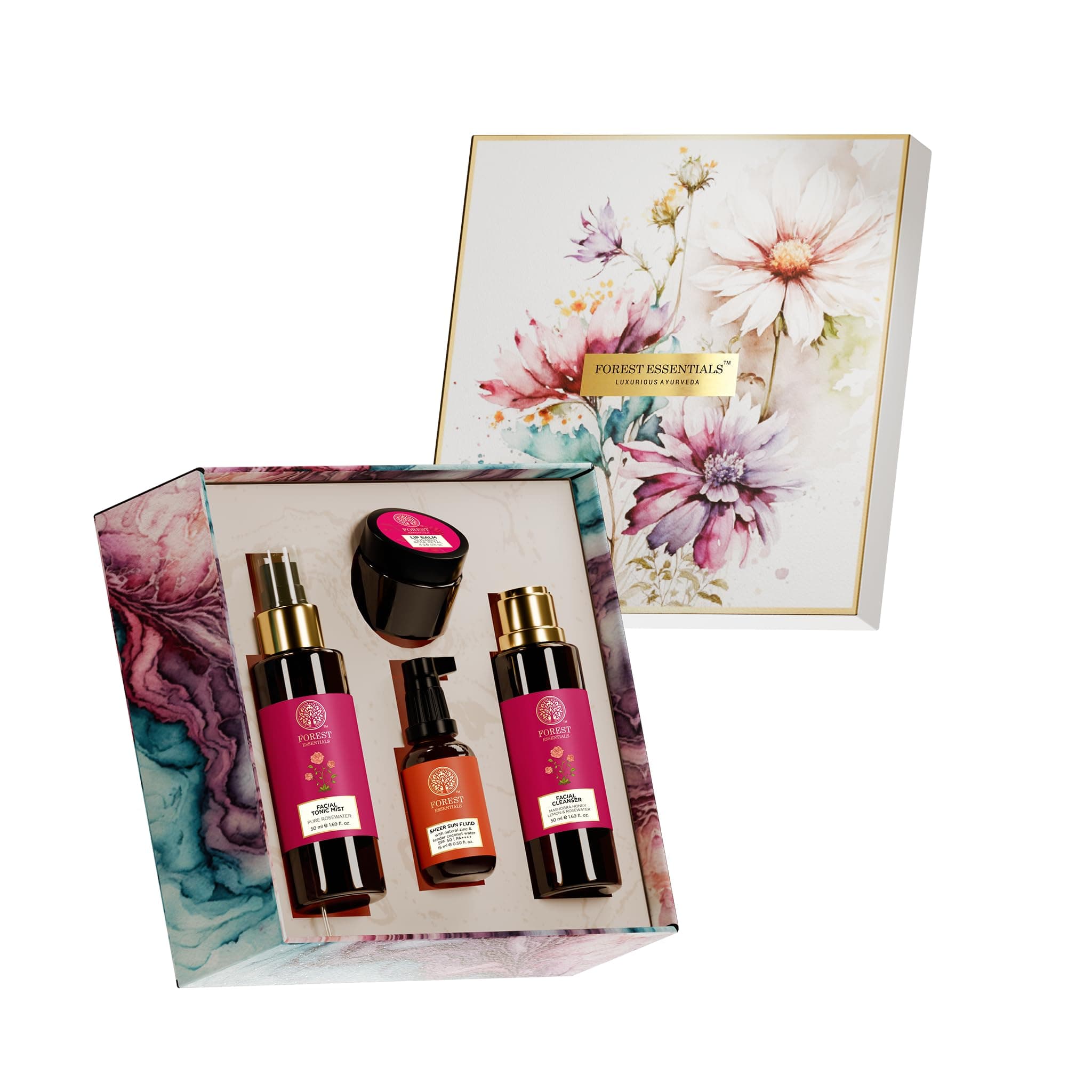 Forest Essentials Tulsi Skin Care Gift Box | Ayurvedic Essentials for Clear, Healthy & Radiant Skin