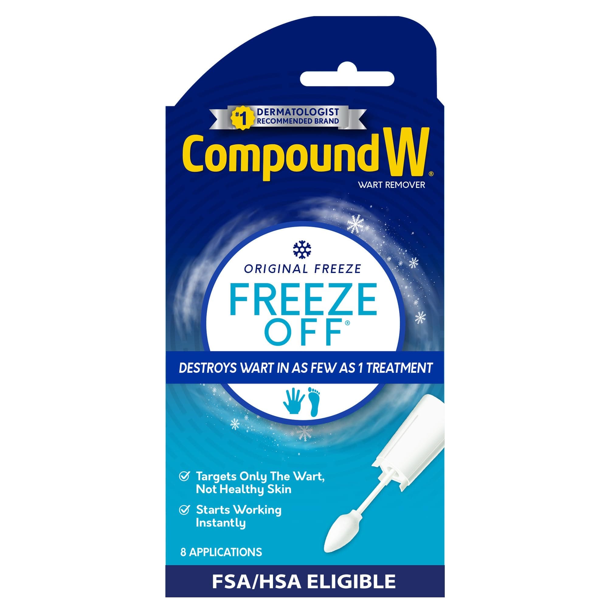 Compound W Freeze Off Wart Removal System, 12 disposable applicators [2.4 fl oz (80 ml)]