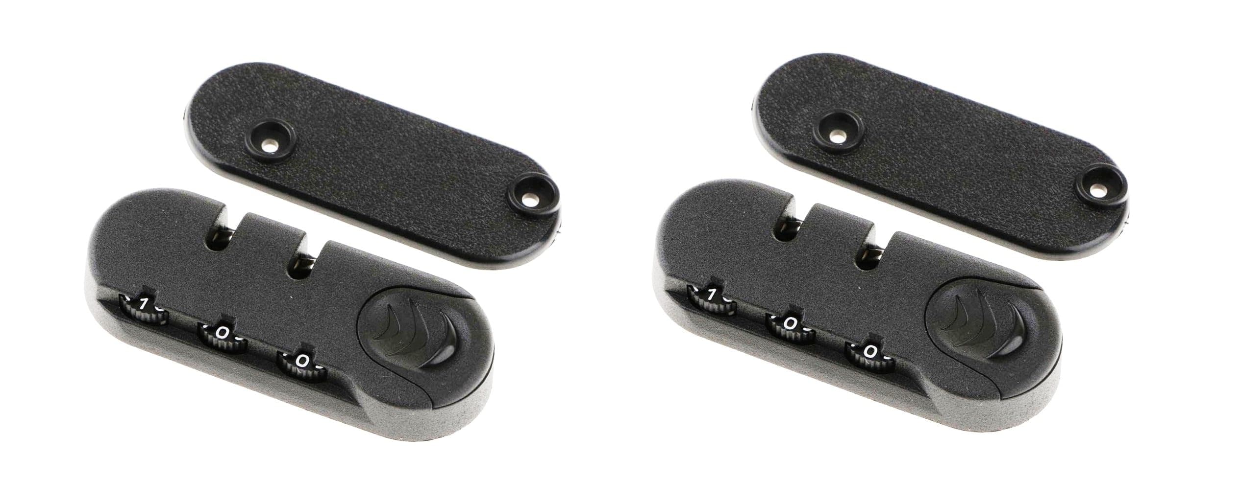 Crafscorp- Repair Replacement Luggage Number Lock for Trolley Suitcase Bags Pack of 2 Safety Lock (Black)-Combo of 2 Lock