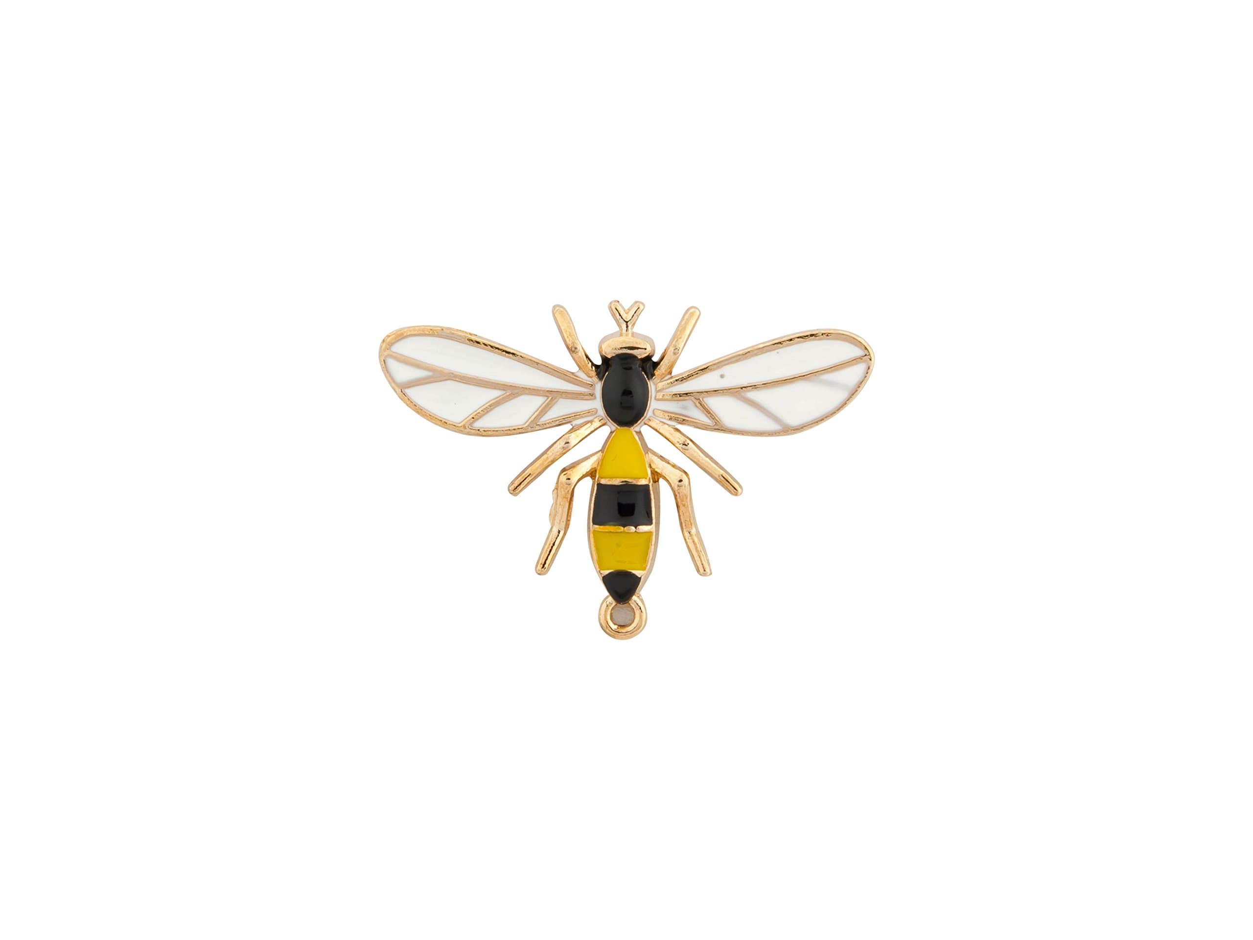 Knighthood Metal Honey Bee Wing Lapel Brooch for Men (Yellow and Black)