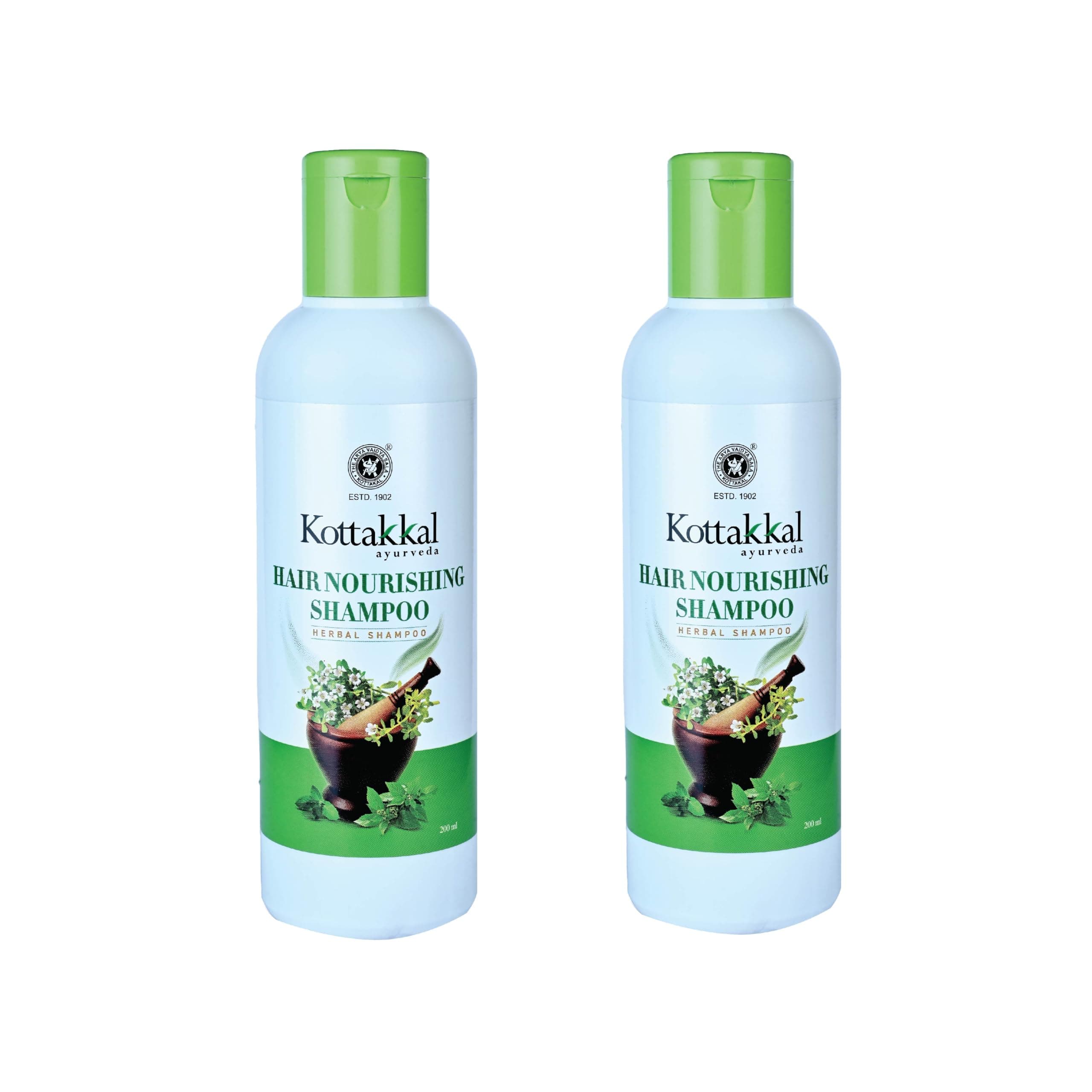 Kottakkal ayurveda® Hair Nourishing Shampoo 200 ml (Pack of 2) Strengthening, Hydrating & Smoothing Formula for Soft, Healthy Shine – Sulfate & Paraben Free