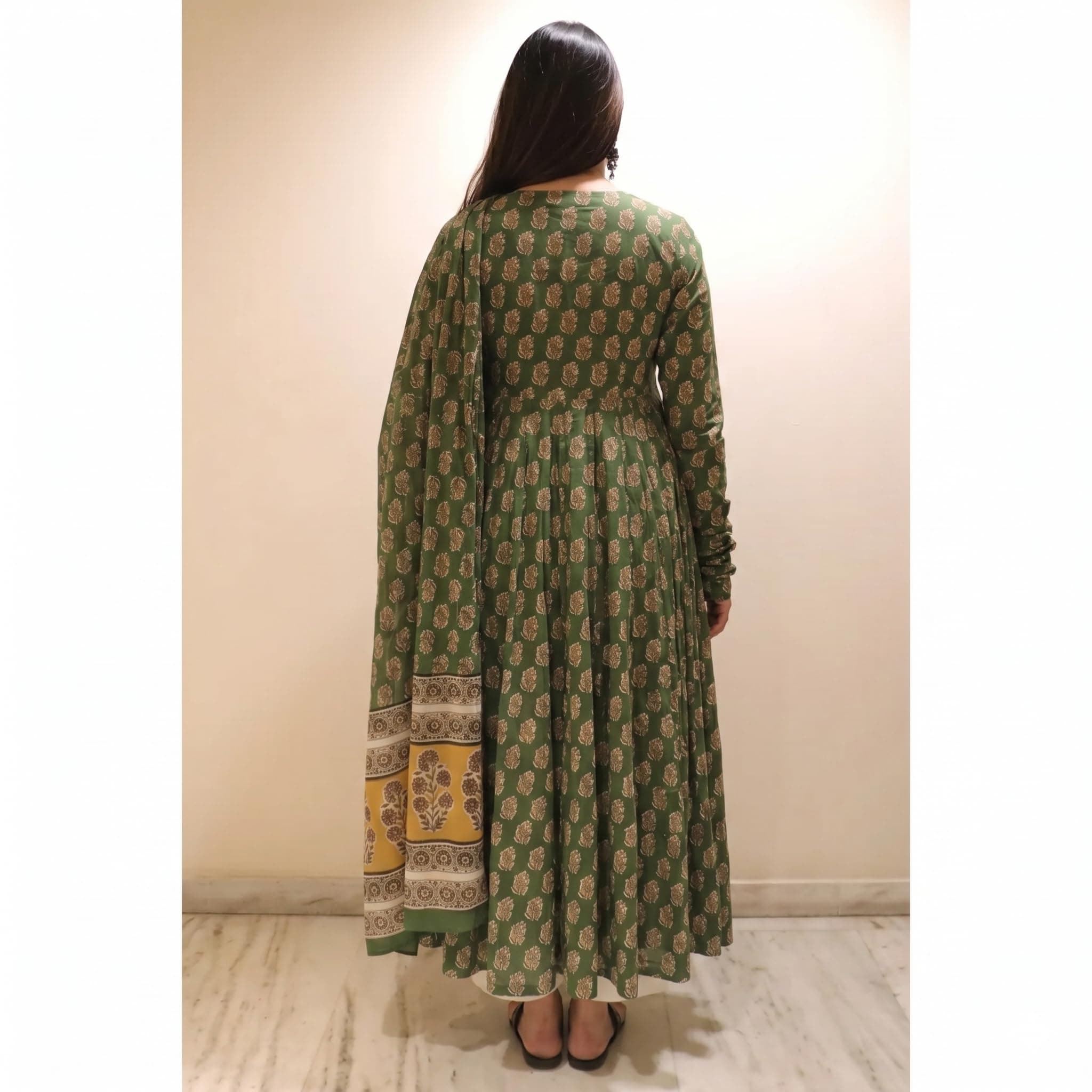 Klosia Women Printed Anarkali Kurta and Pant Set with Dupatta | Printed Kurta Set | Viscose Kurta Set | Women Kurta Set | Summer Suit Set |