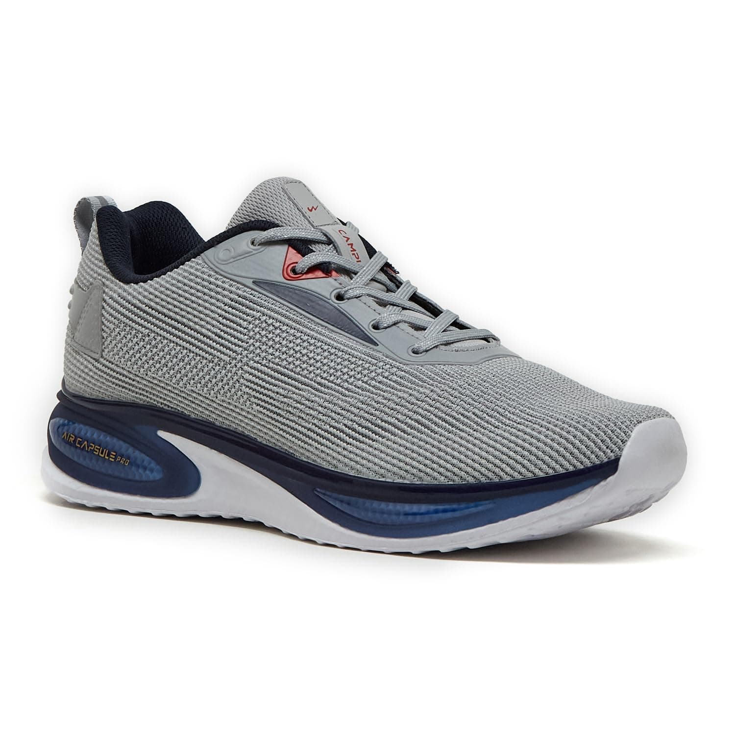 Campus Men's PREXTON L Gry/Navy Running Shoes - 10UK/India 1Pair