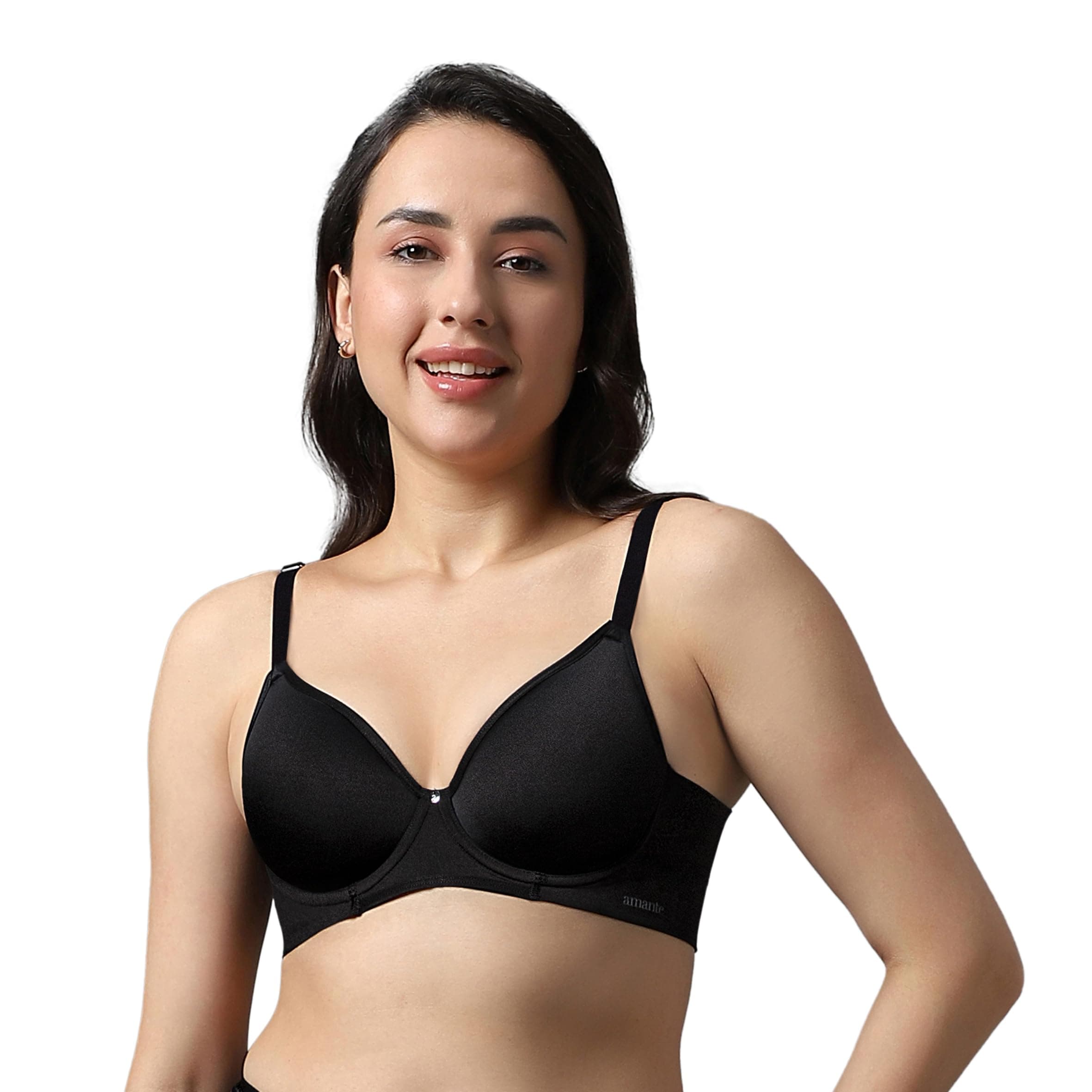 Amante Solid Padded Wired Airy Support Spacer Bra