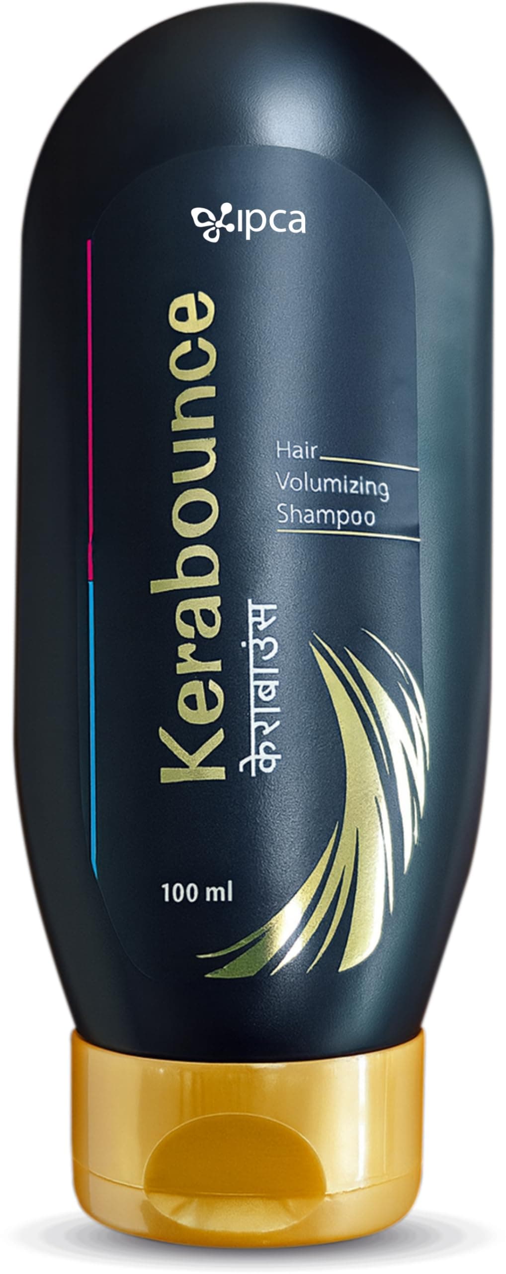 Ipca Kerabounce Hair Volumizing Shampoo – Sulphate Free & Paraben Free, Colour Safe, Gentle Scalp Care, Natural Hair Care Shampoo for Daily Use, 100 ml