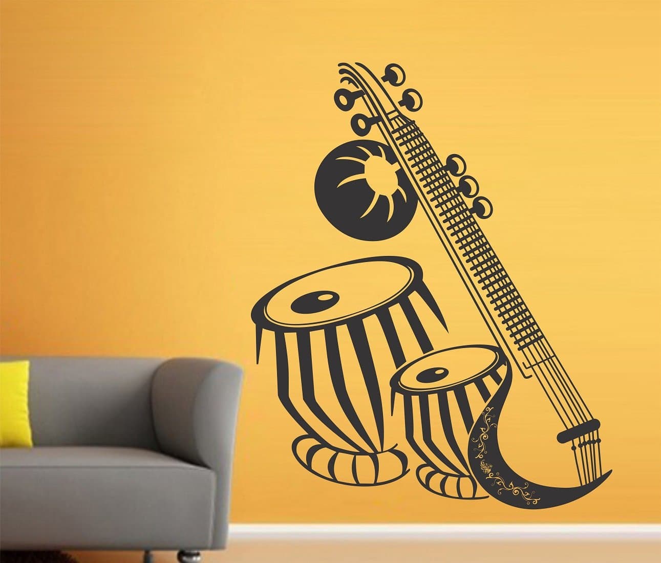 Wallstick Musical Instruments wallstickers (Vinyl 80 cm x 65 cm)