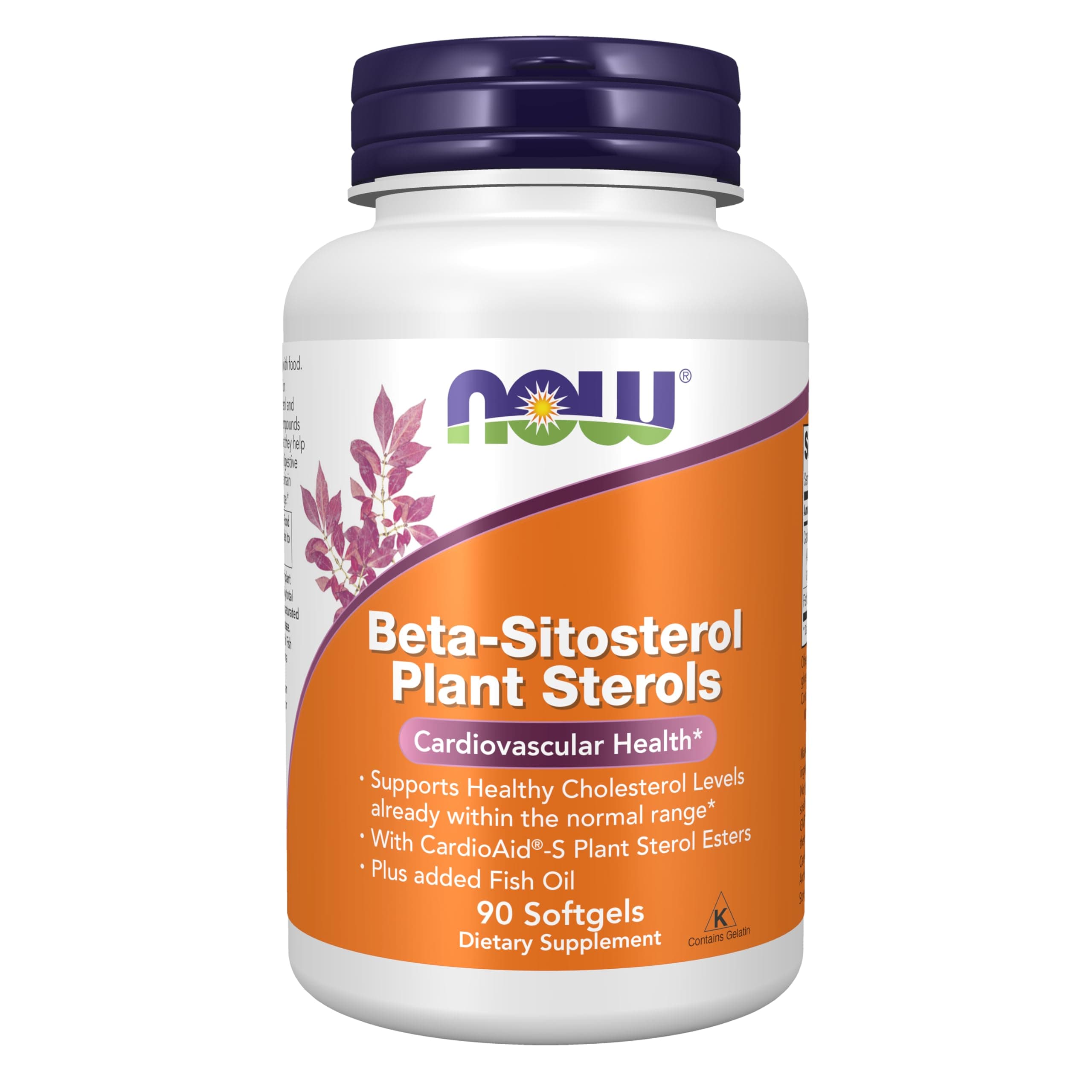 Now Foods Beta-Sitosterol Plant Sterols, 90 SOFTGELS