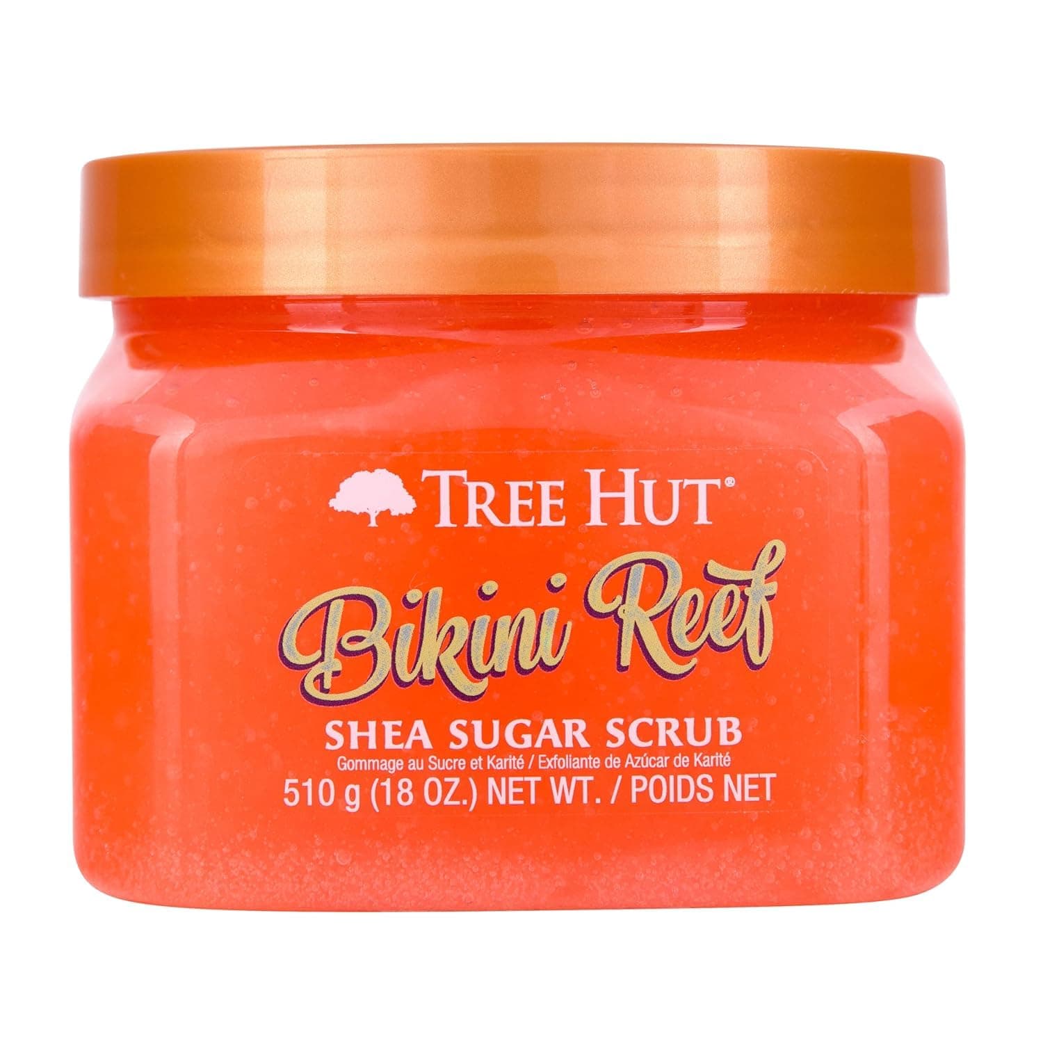 Tree Hut Bikini Reef Shea Sugar Scrub, 510g - Exfoliating Body Scrub with Shea Butter to Remove Dead, Dry Skin for Deep Hydration