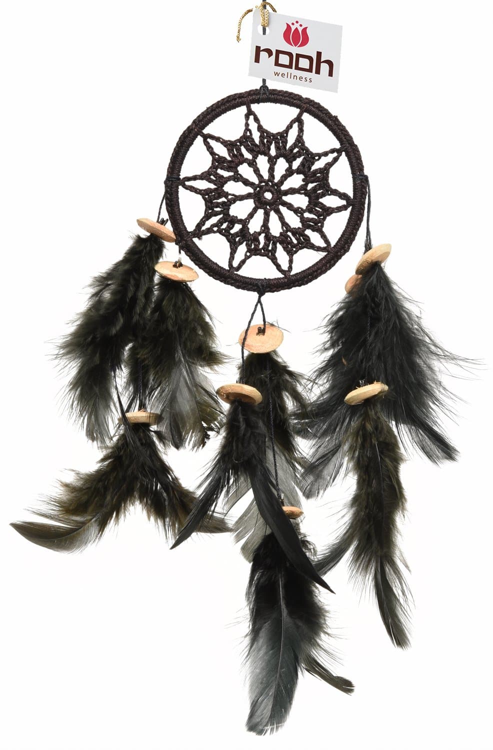 Rooh Dream Catcher ~Royal Blue Crochet ~Handmade hangings (Can be Used as Home Decor, Gift, Wall Hangings, Meditation Room, Yoga Temple, Wind Chime & Car Hanging)