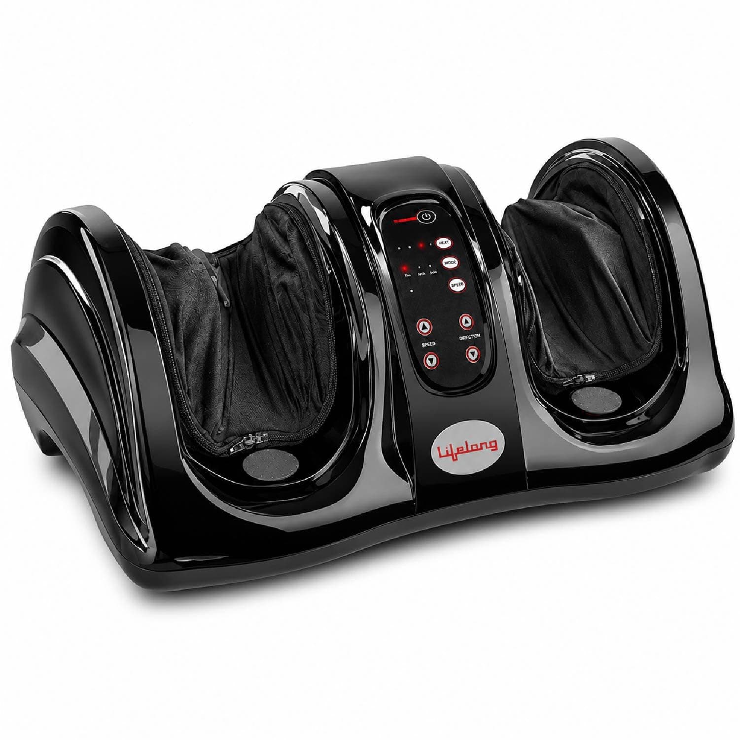 Lifelong Foot Massager Machine for Pain Relief with Kneading function - Also used as Leg Calf Massager - Corded Electric Foot Massage Machine for Home with Customizable Settings (LLM756)