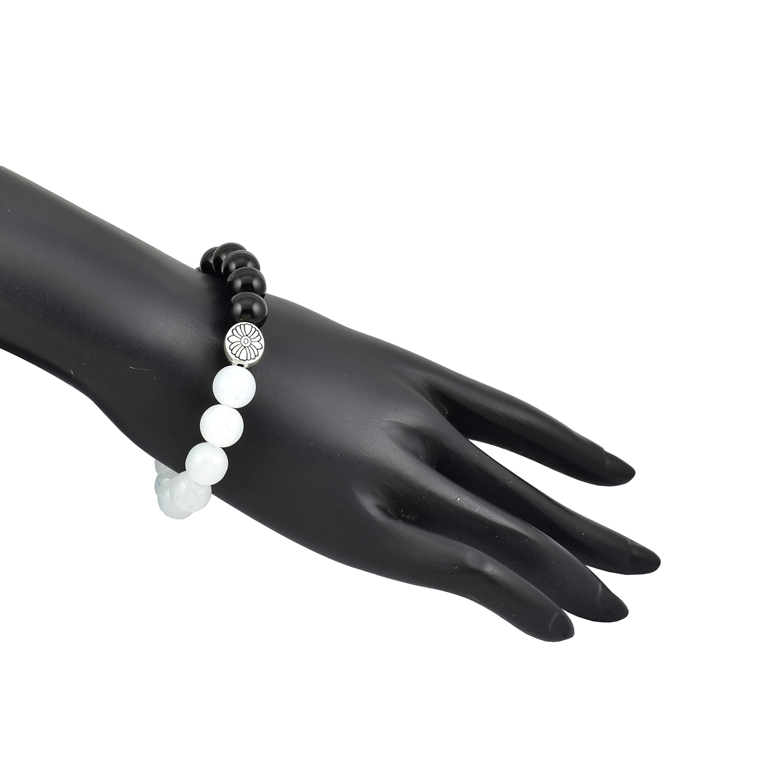 High Trendz Hand Crafted Strechable Bracelets With Glass Beads For Women And Girls