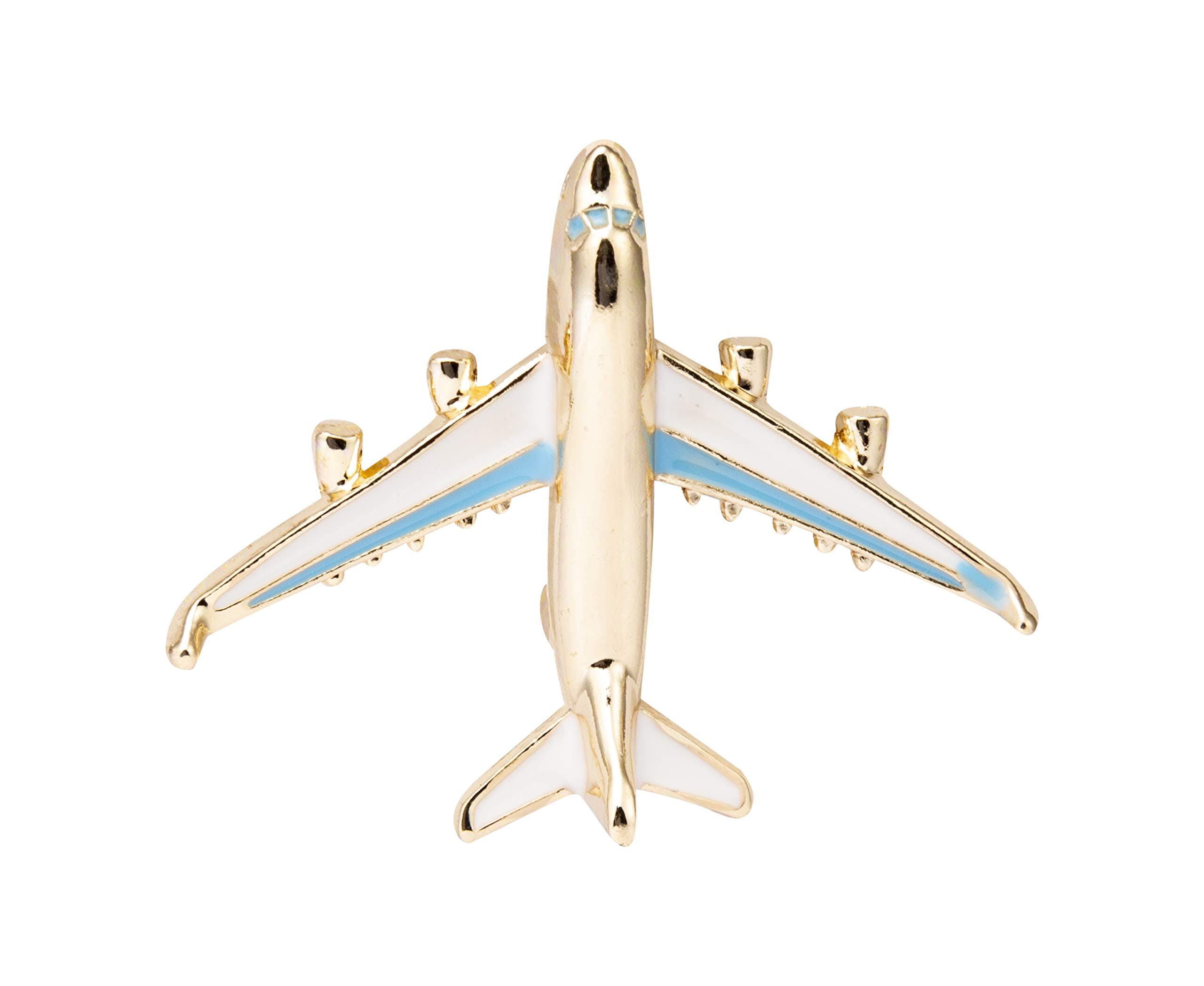 Knighthood Golden Airplane Lapel Pin