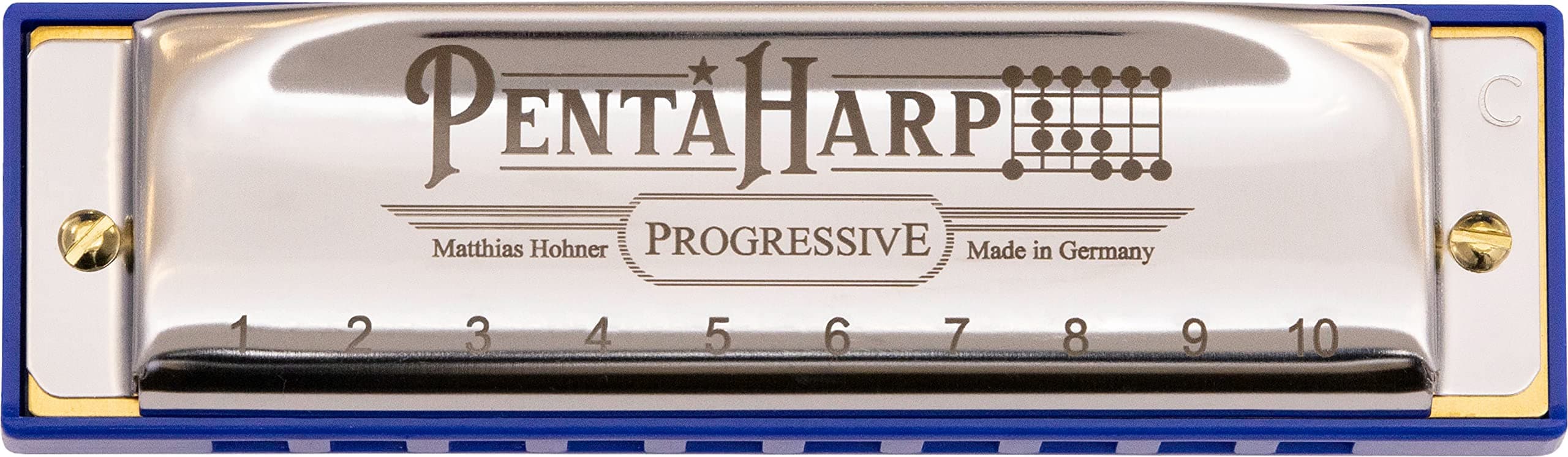 Hohner Harmonica Pentaharp Harmonica, Key of Low F Minor, Stainless steel (M21BX-FLM)