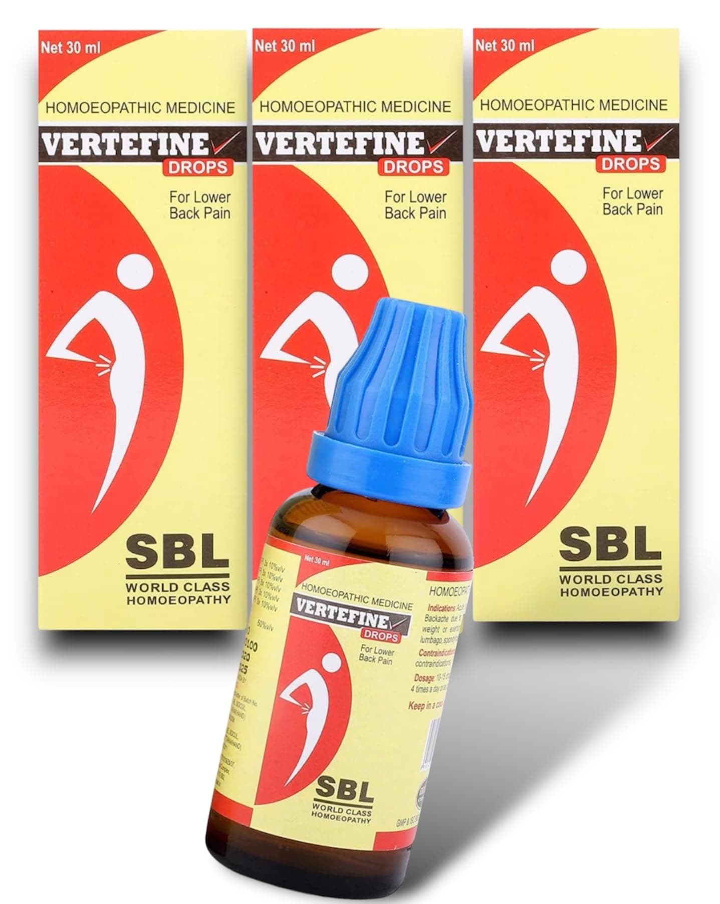 SBL Vertefine Drop Pain_Relief - 30ml - Pack Of 3 Bottles - 90 DAYS PACK