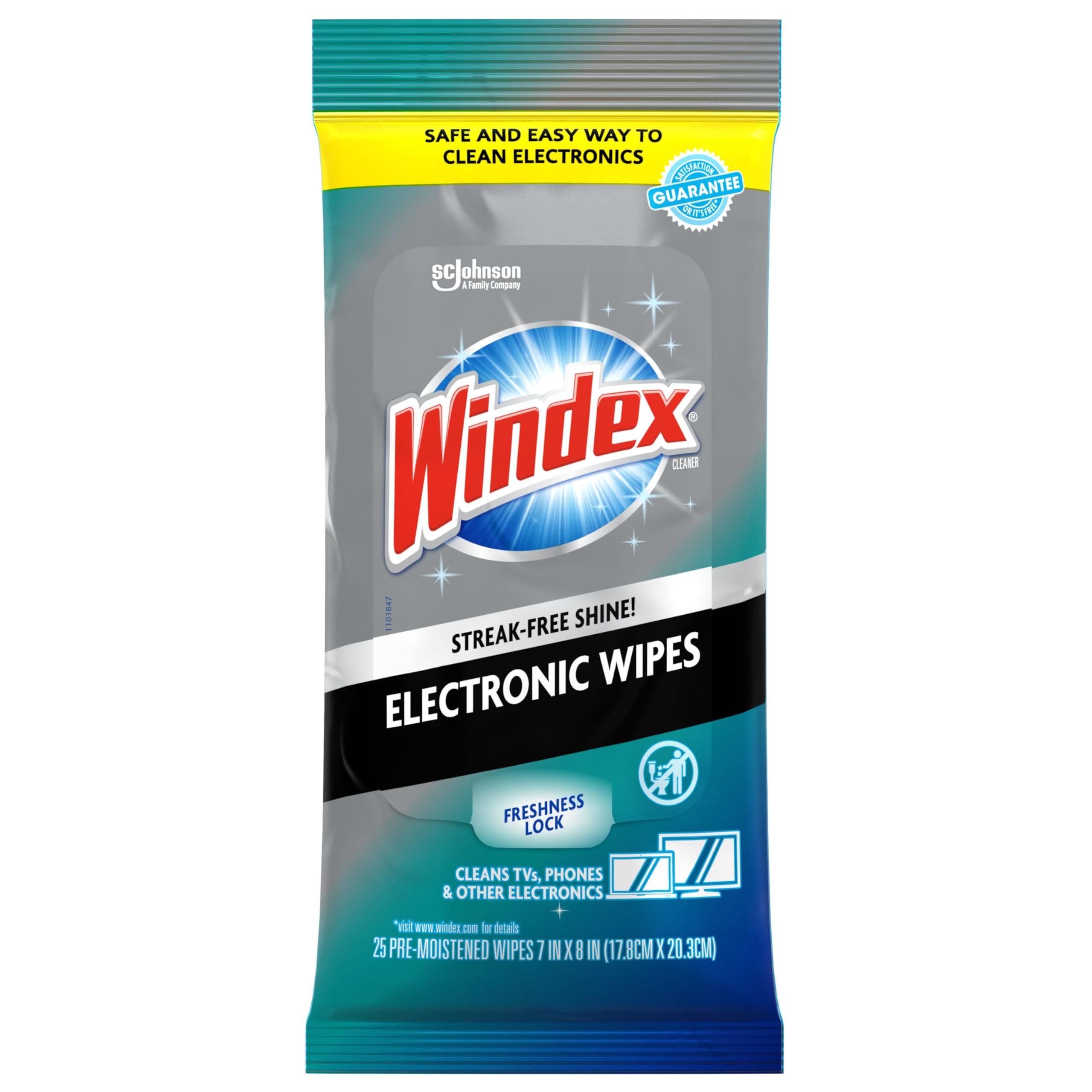 Windex Electronics Wipes, 25-Count (Pack of 2)
