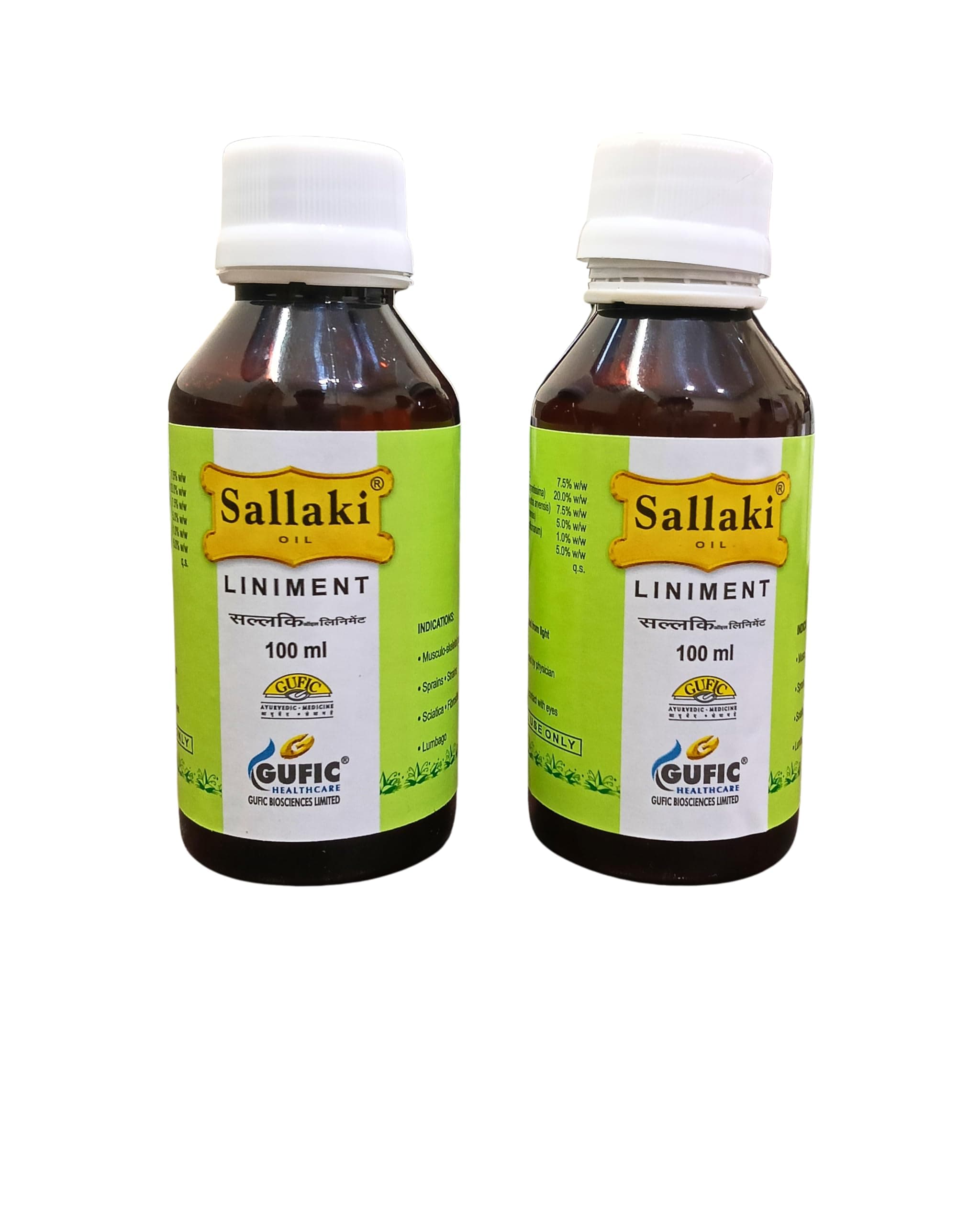 Sallaki Liniment Oil Pack of 2 (100ml each)) 200ml
