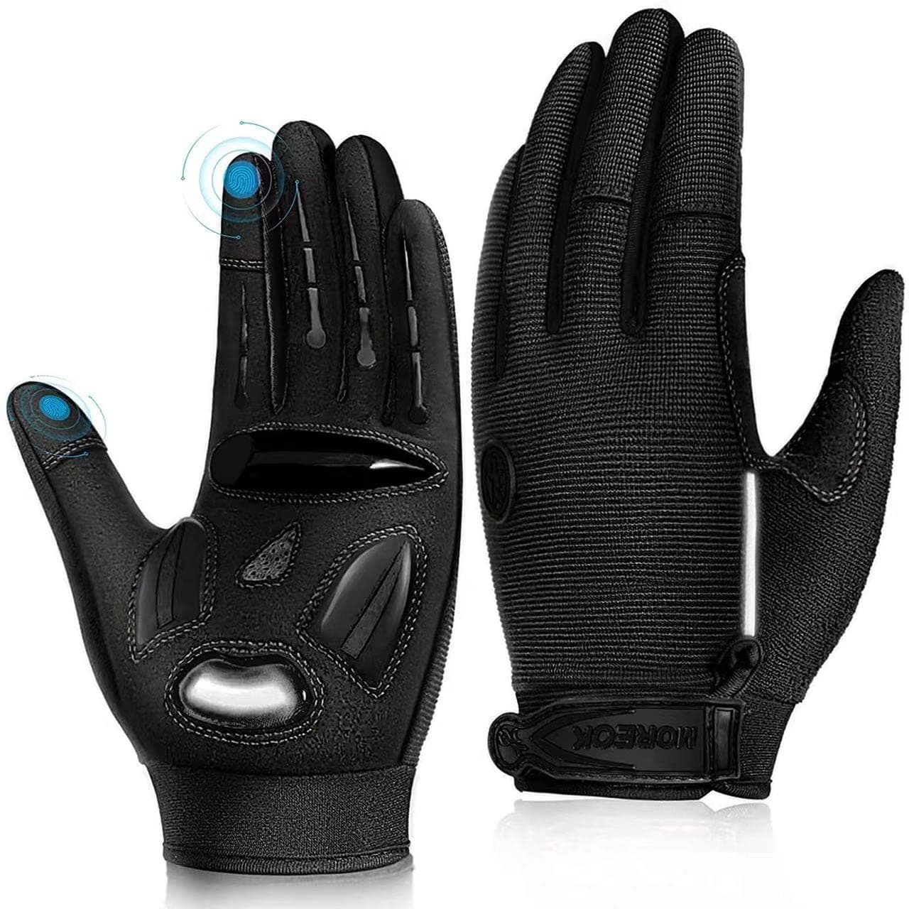 BIKINGMOREOK Bike Cycling Gloves for Men Women,Non-Slip Breathable 5MM Gel Pads DH Mountain Road Bicycle Gloves for MTB Biking Cycling,Workout Sports-Pink-XL