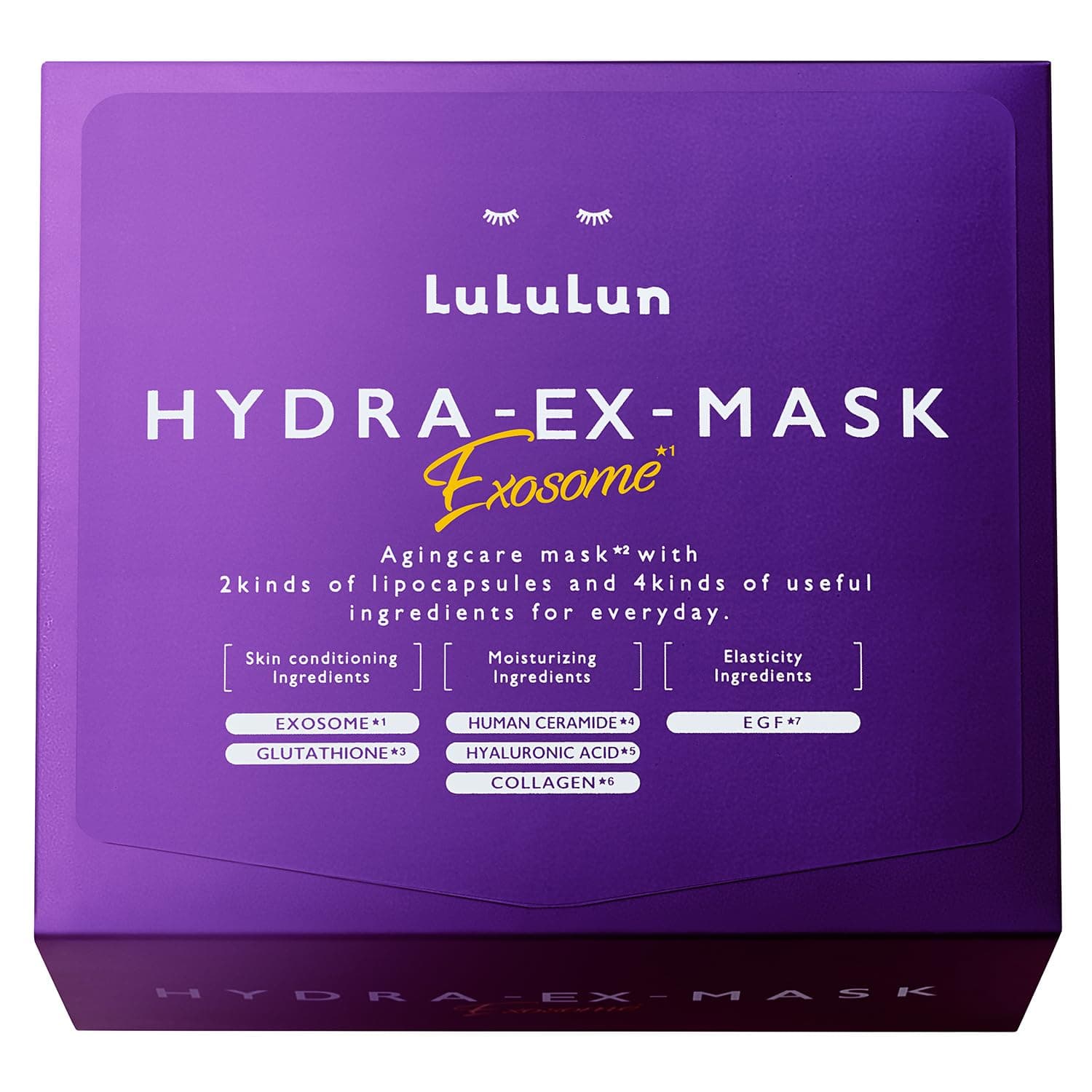 Lululun Hydra EX Face Mask | Super Moisturising Sheet Mask | Large Pack | 28 Sheets | Japan Exclusive