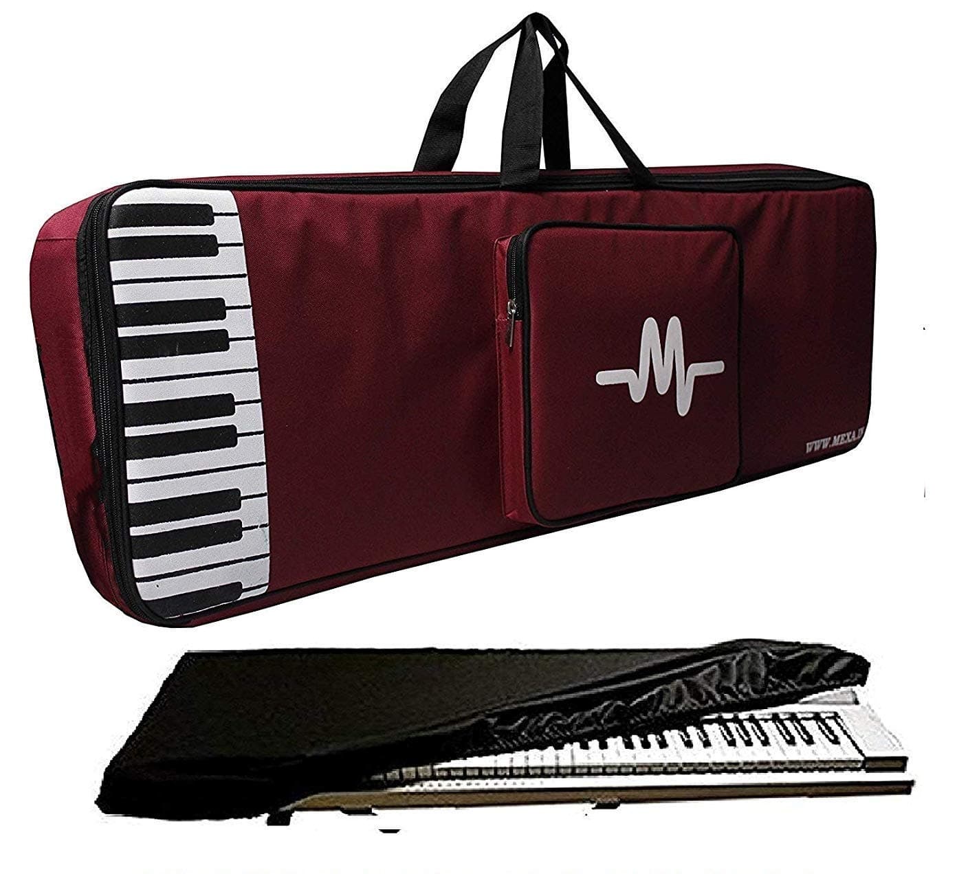 Mexa Compatible with casio ctk2550 / ctk3500 / ctk3200 Keyboard Bag Padded Quality with dust Cover.