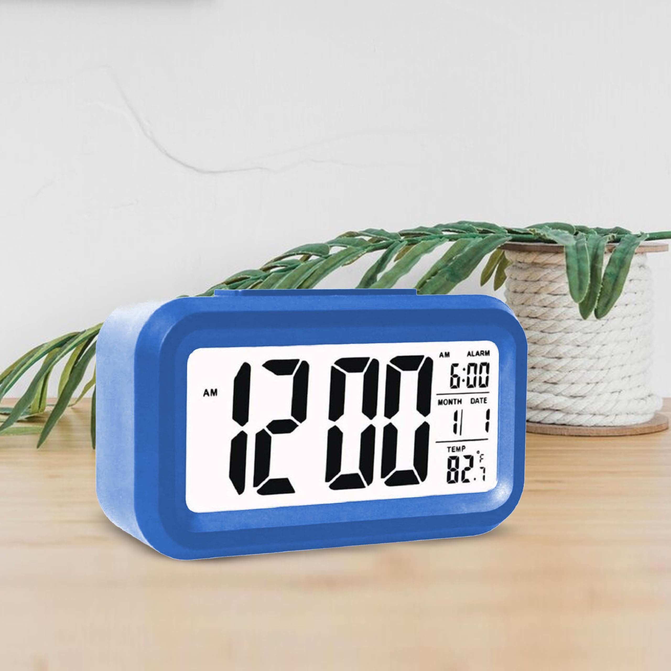 Casa Copenhagen Digital Alarm Clock Table Clock for Students, Home, Office, Corporate with Automatic Sensor, Date & Temperature-1