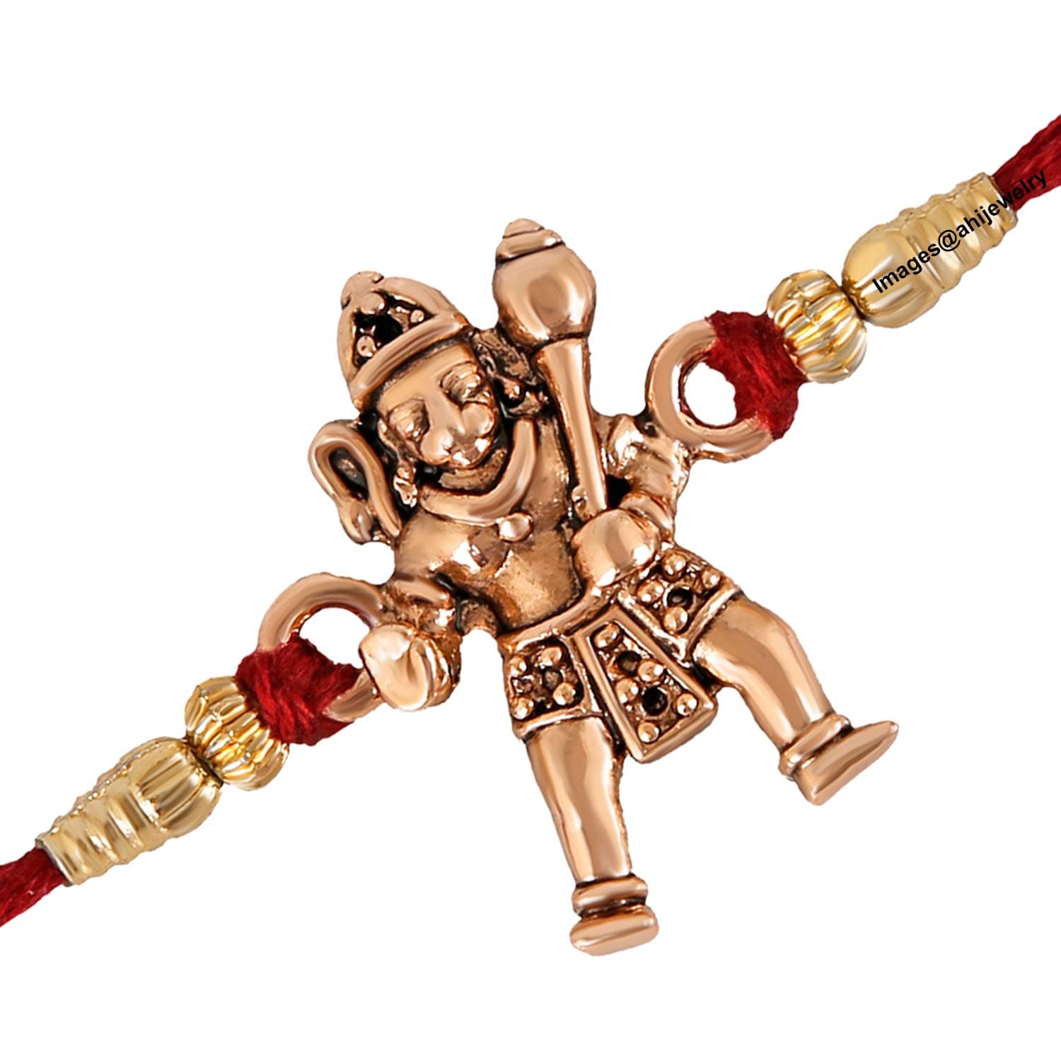 Mahi Rose Gold Plated Bal Hanuman Rakhi for Brother and Kids - Rakhi for Small Brother, Bhai (RA1100604Z)