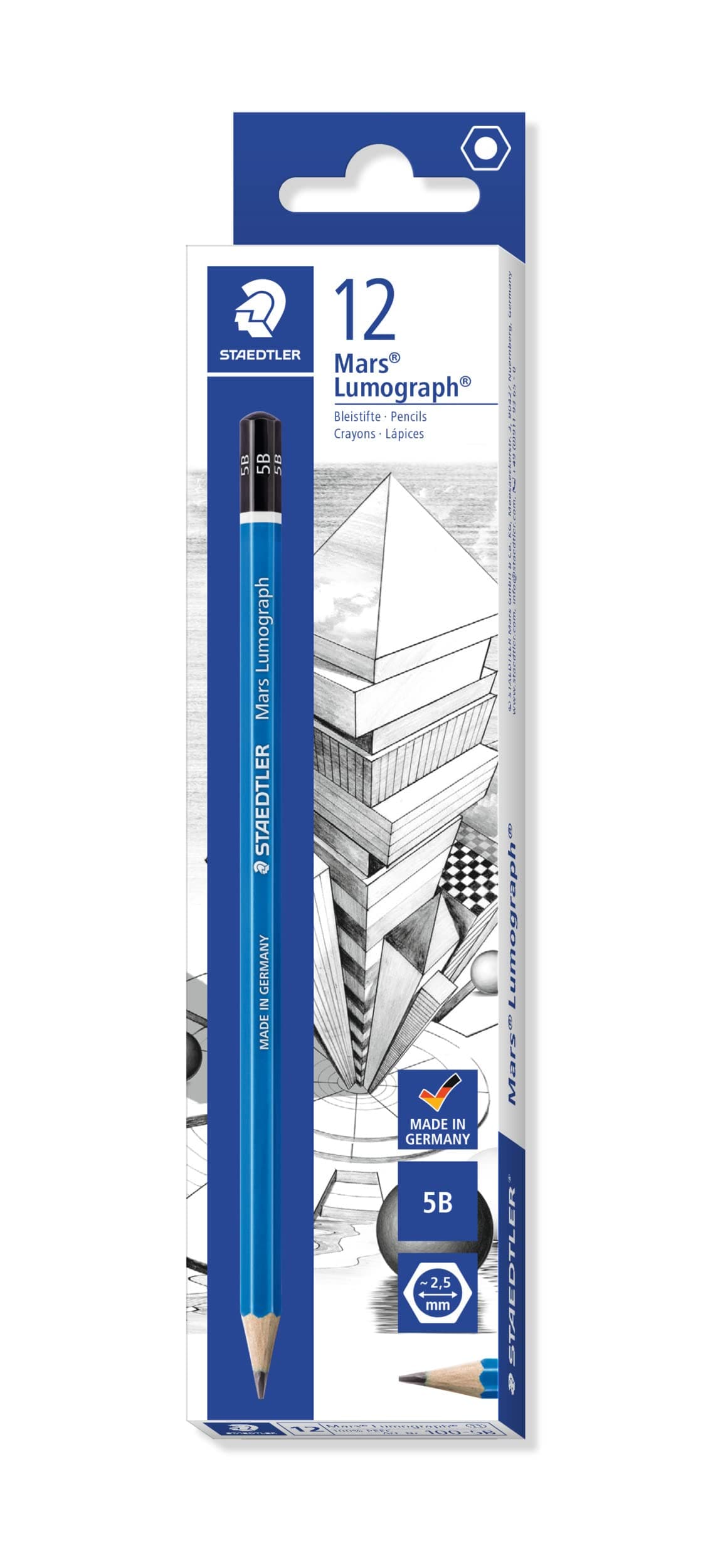Staedtler Mars Lumograph 1005B Pencil (Pack of 12)