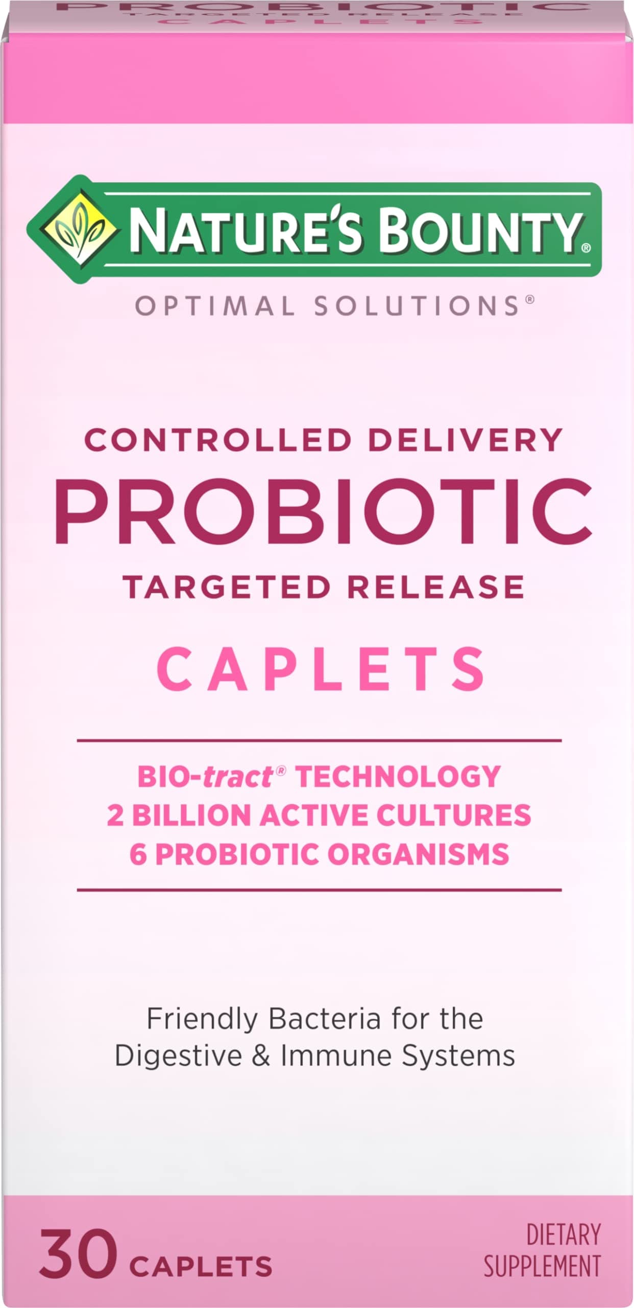 Nature's Bounty Controlled Delivery Probiotic Caplets 30 Count