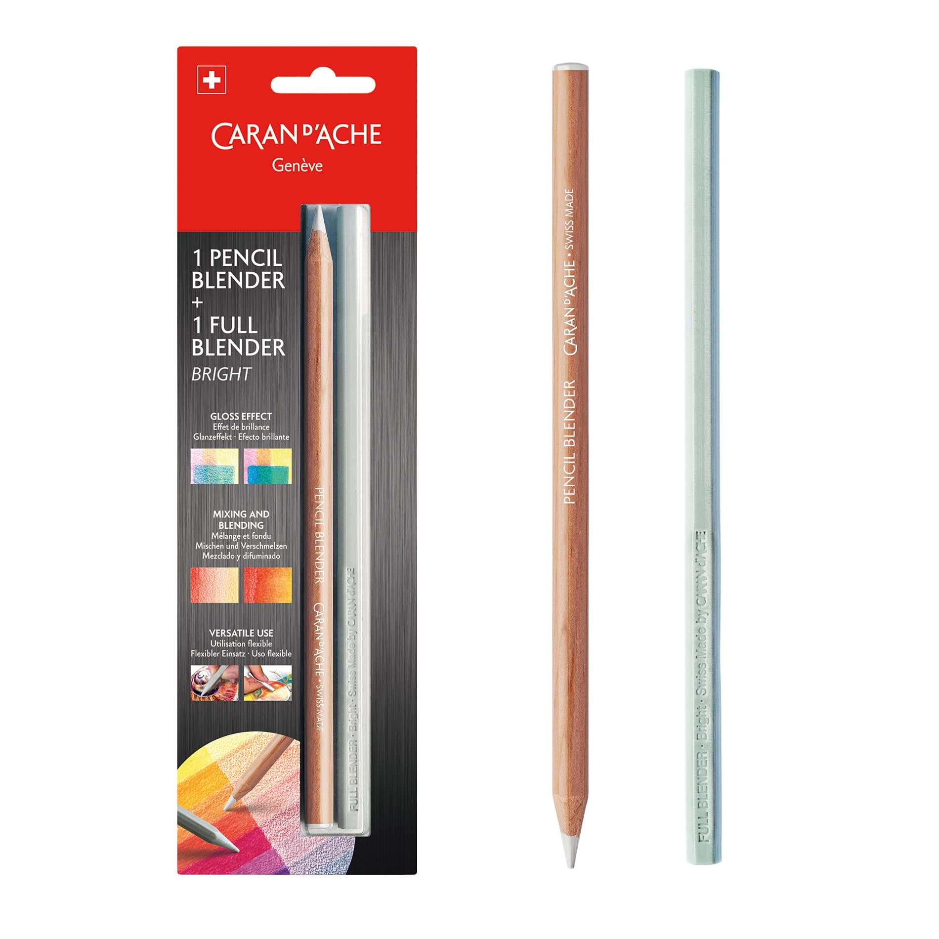 Caran d'Ache Blender Pen Full Blender Bright Wood Cased 2-Piece 0902.301 One Size