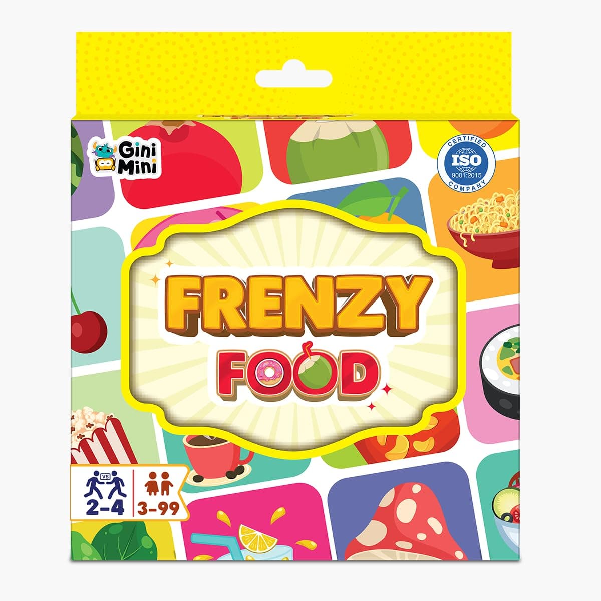GiniMini Food Frenzy – Educational Card Game for Kids Ages 3+ | 57 Food-Themed Cards & Manual | Improves Vocabulary, Observation & Thinking (Pack of 1)