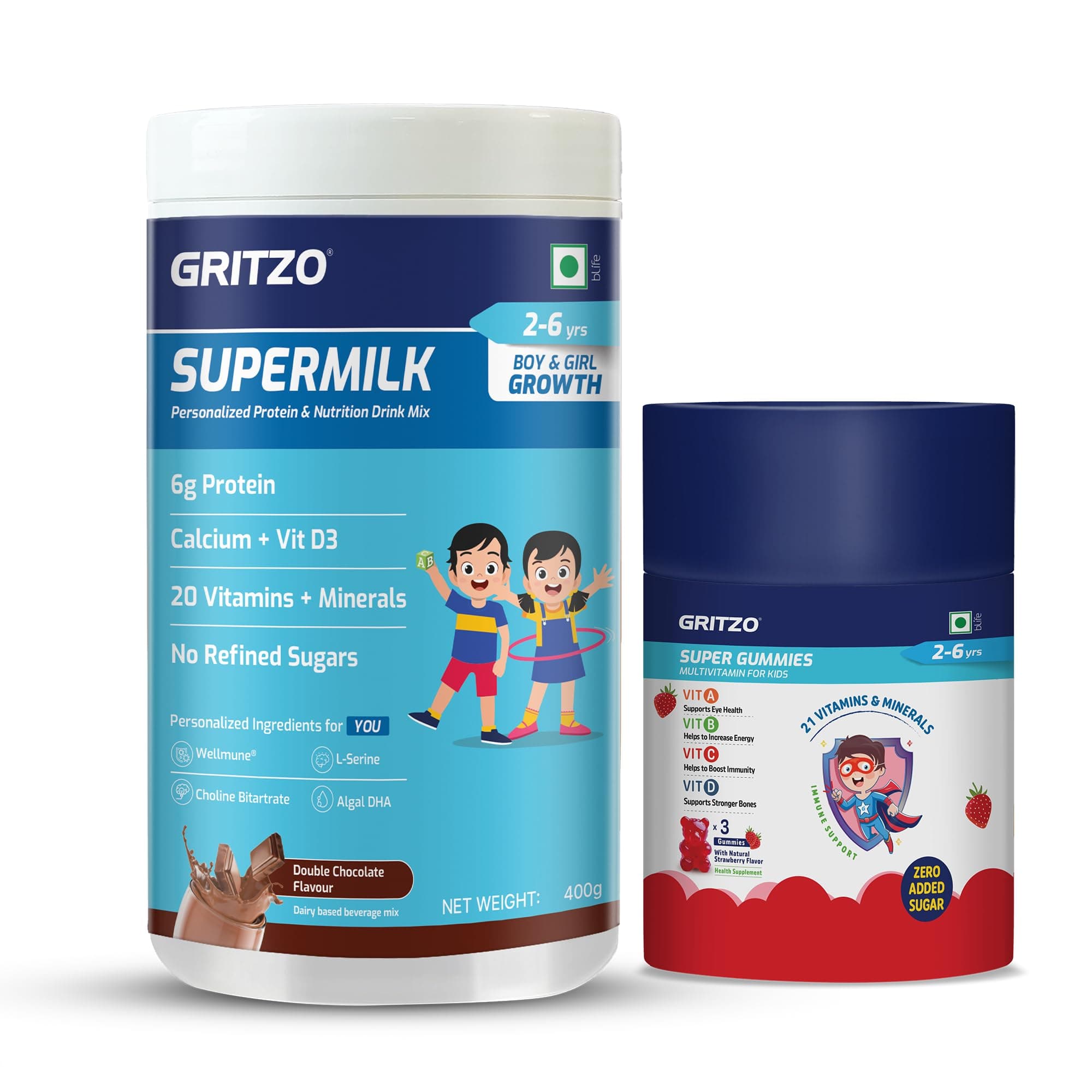 Gritzo Immunity Kit for 2-6 Years Kids