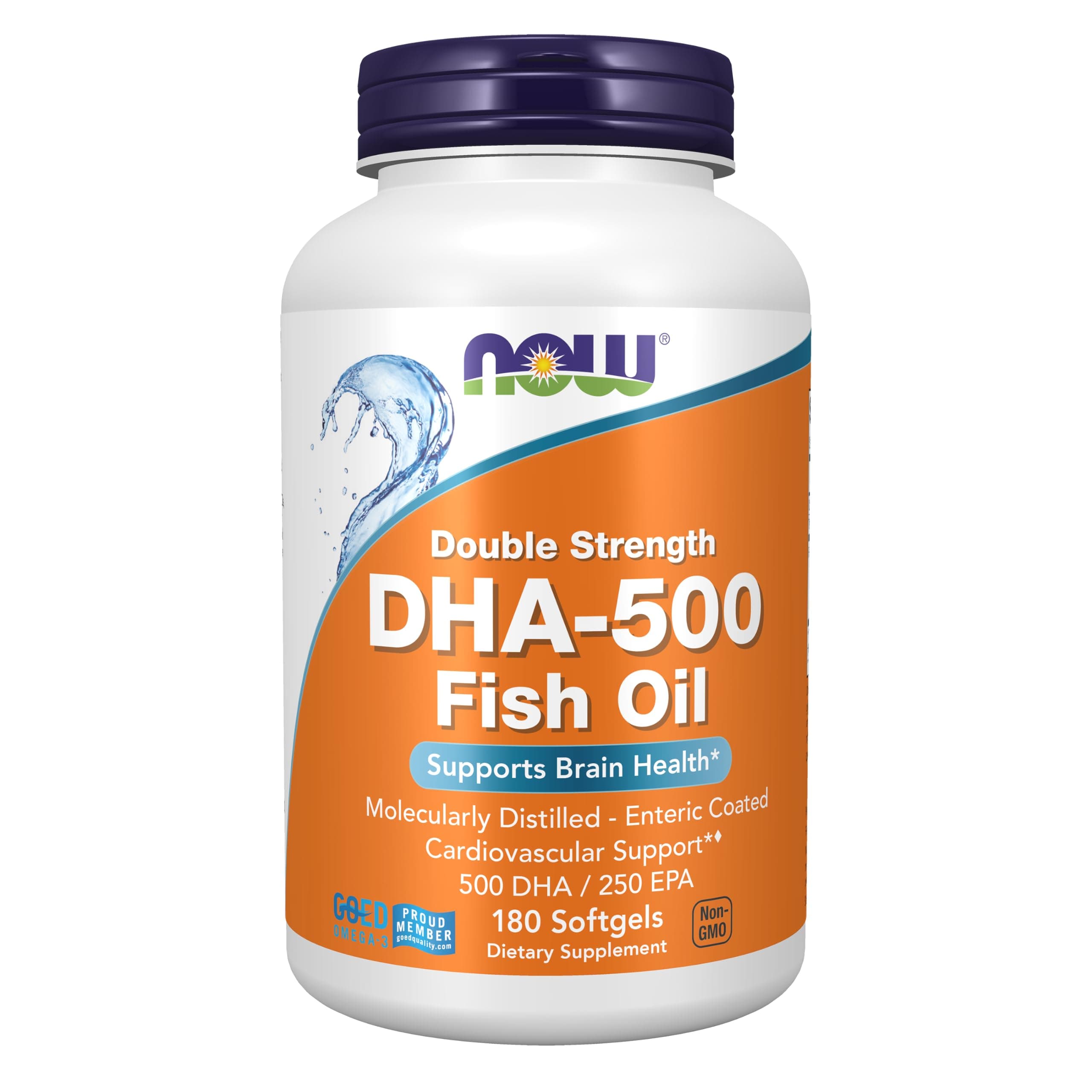 Now Foods, DHA-500, Double Strength, 180 Softgels