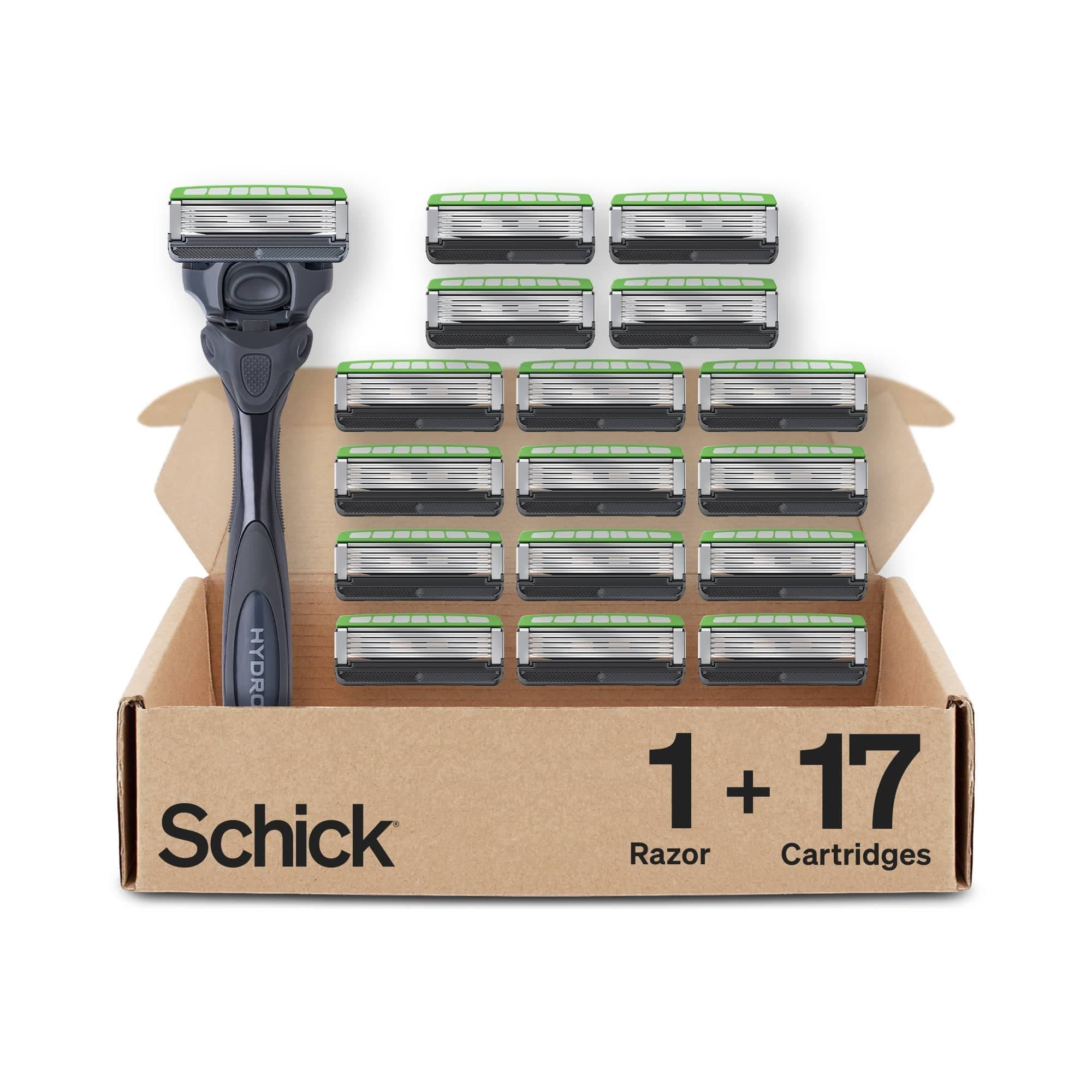 Schick Hydro 5 Sense Sensitve Razors for Men With 1 Razor Handle and 17 Razor Blades Refills