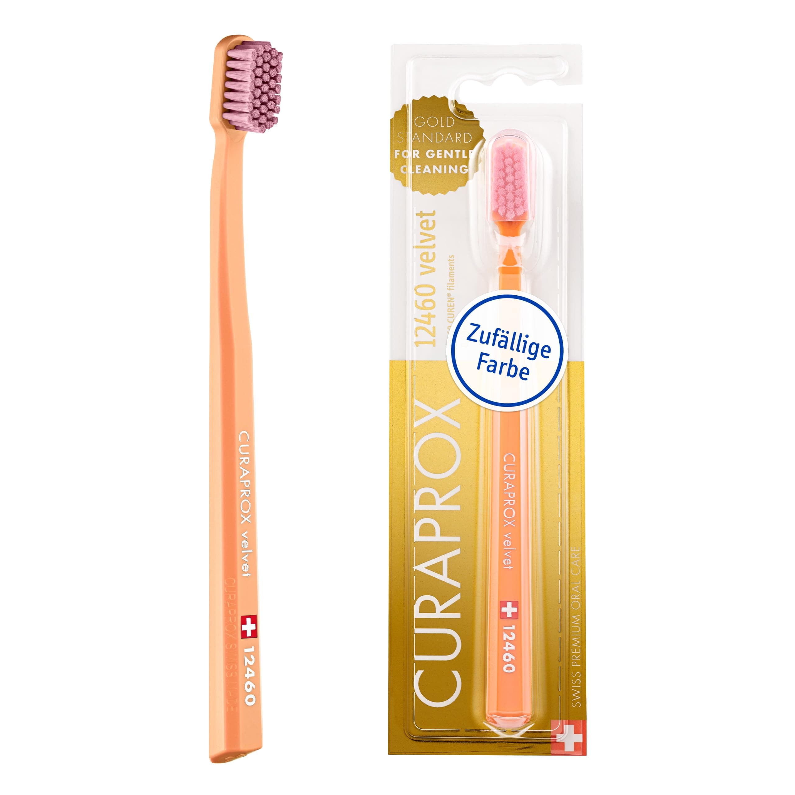 CURAPROX CS 12460 Velvet Toothbrush|Manual|Adult|Multicolor|36 Count