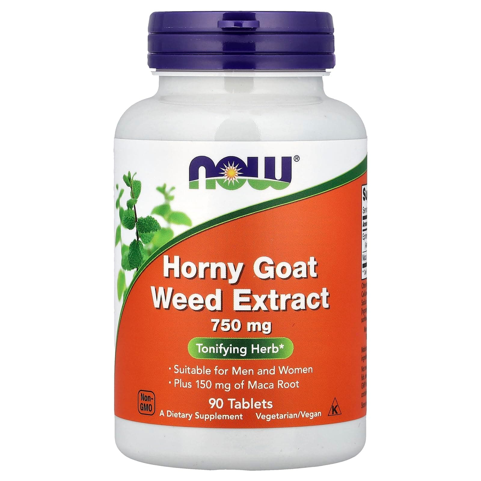 NOW Foods Horny Goat Weed 750 Mg-90 Tablets