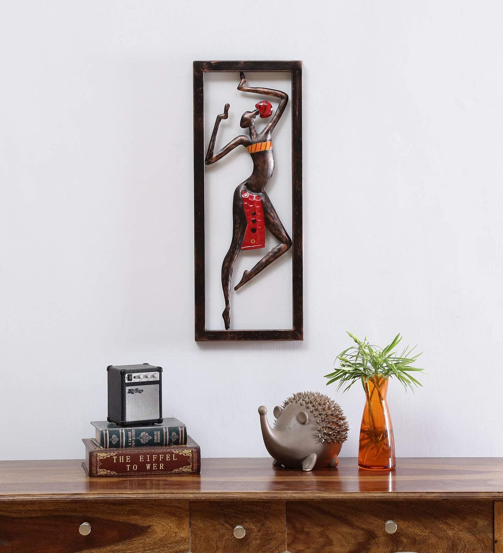Collectible India Metal Wall Mounted Sculpture Frame