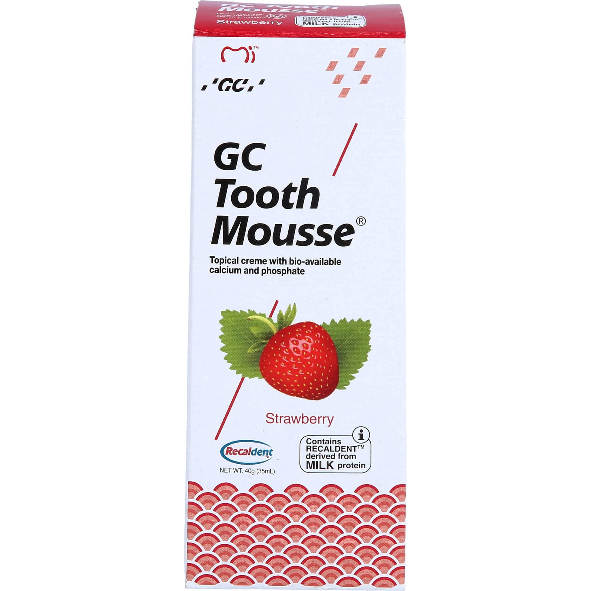 Recaldent GC Tooth Mousse (Strawberry).