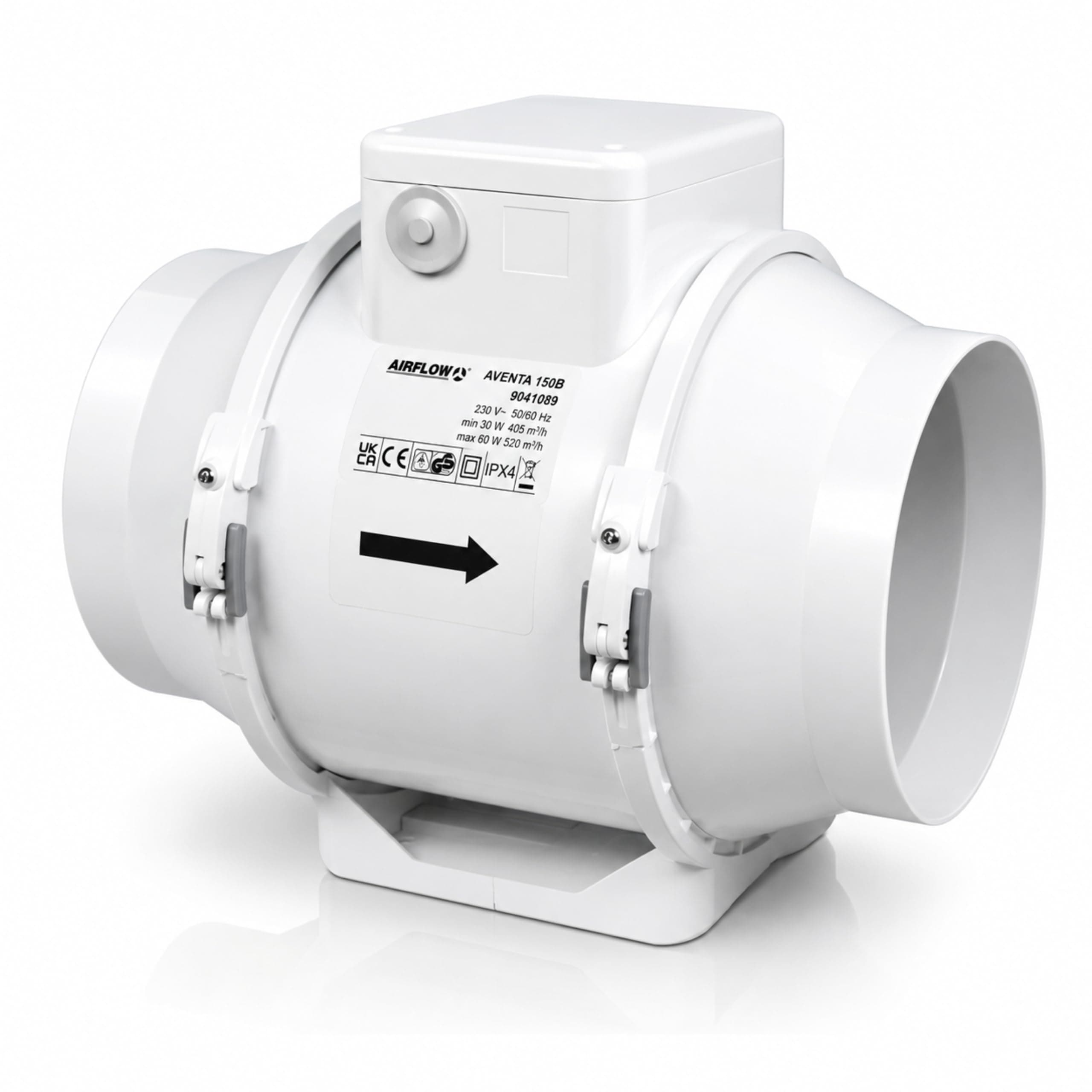 Airflow Aventa in-Line Fan AV 150B Exhaust Fan